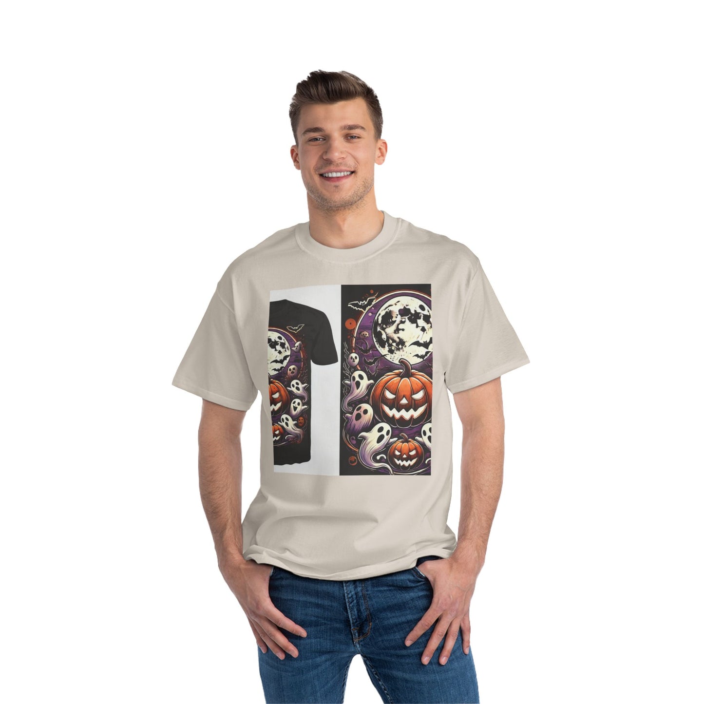 Halloween Short-Sleeve T-Shirt, With Front / Back Print