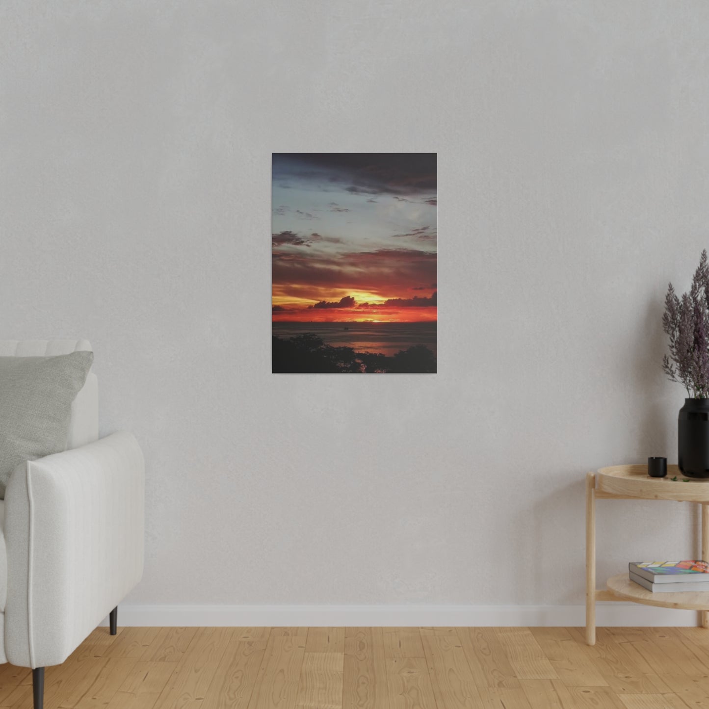 Sunset on a Matte Canvas, Stretched, 0.75"