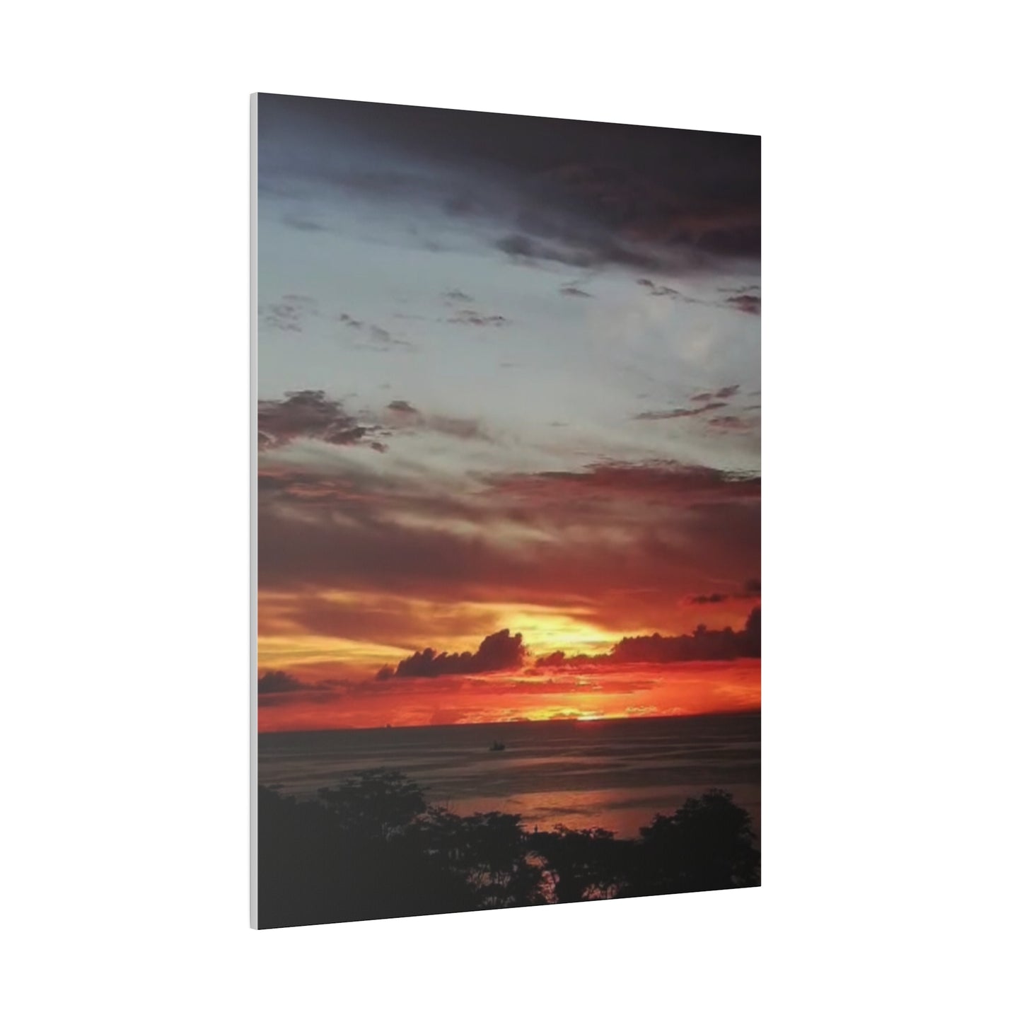 Sunset on a Matte Canvas, Stretched, 0.75"