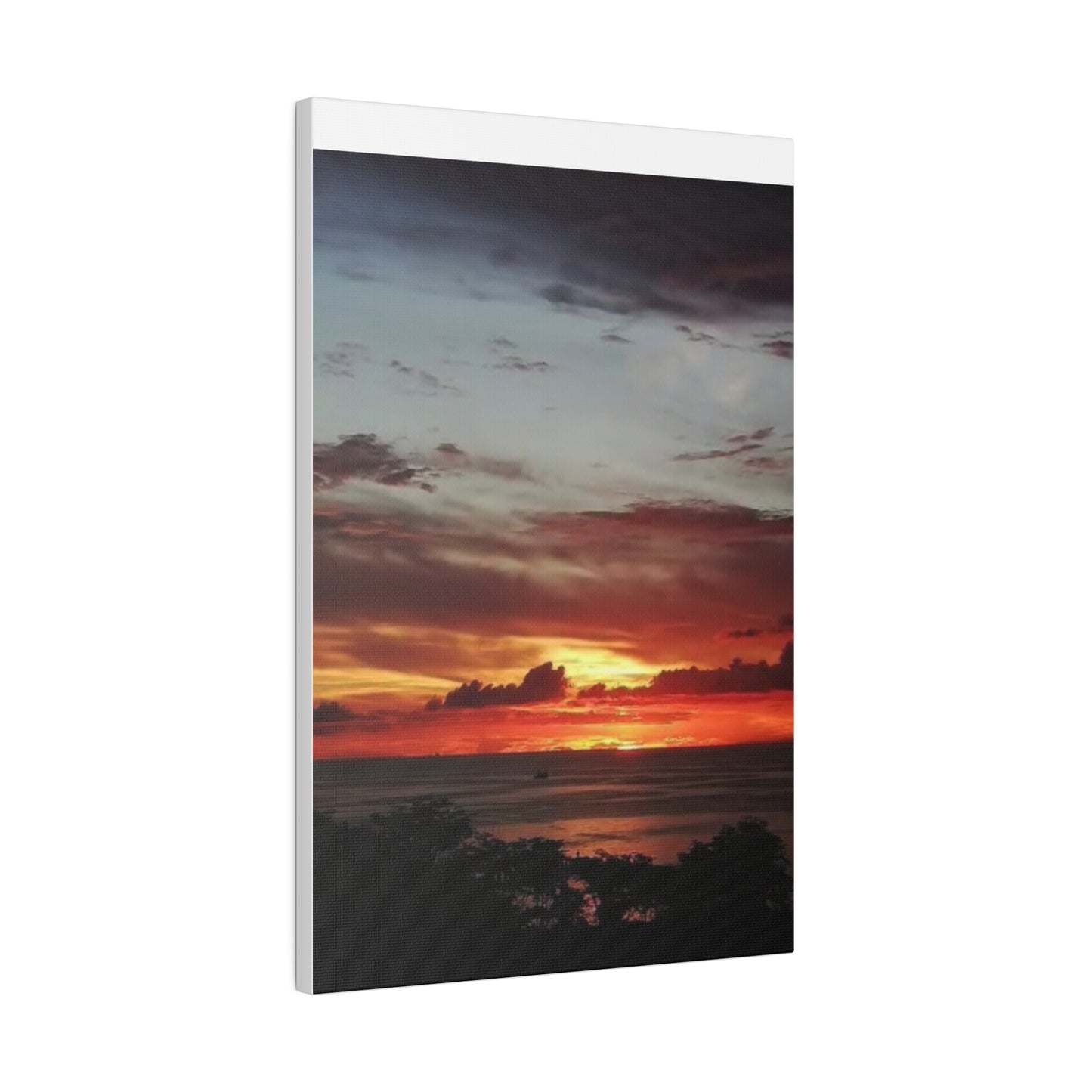 Sunset on a Matte Canvas, Stretched, 0.75"