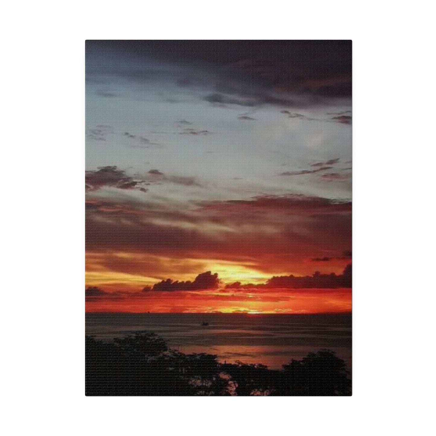 Sunset on a Matte Canvas, Stretched, 0.75"