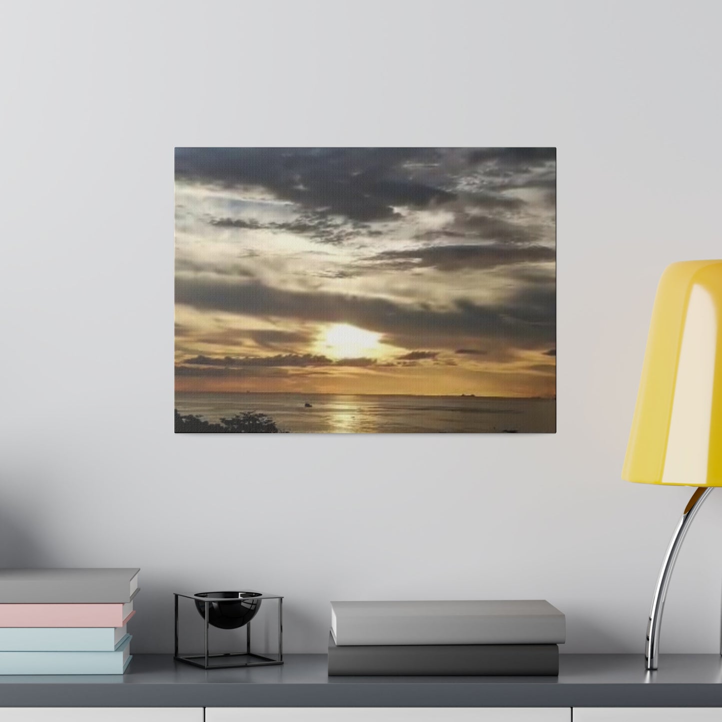 Sunrise on a Matte Canvas, Stretched, 0.75"