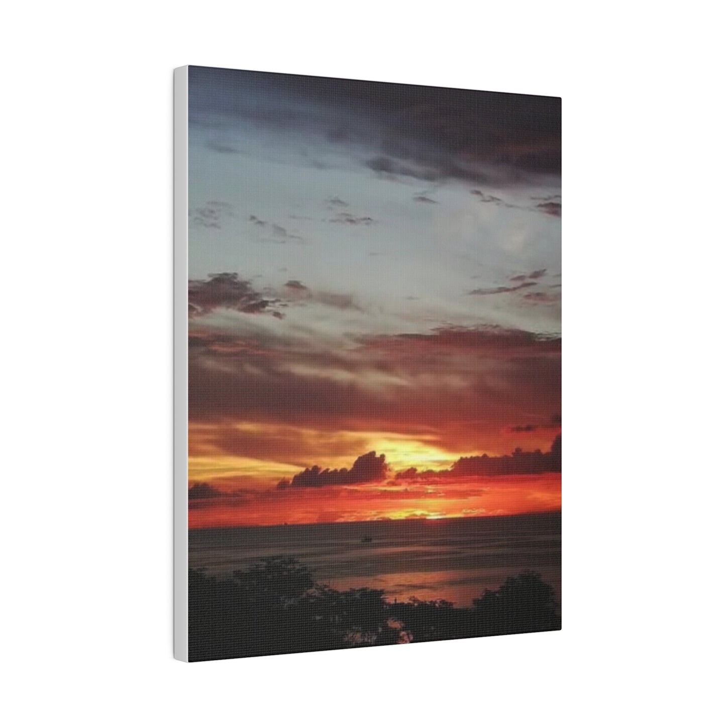 Sunset on a Matte Canvas, Stretched, 0.75"