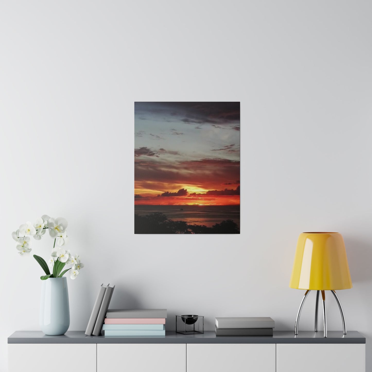 Sunset on a Matte Canvas, Stretched, 0.75"