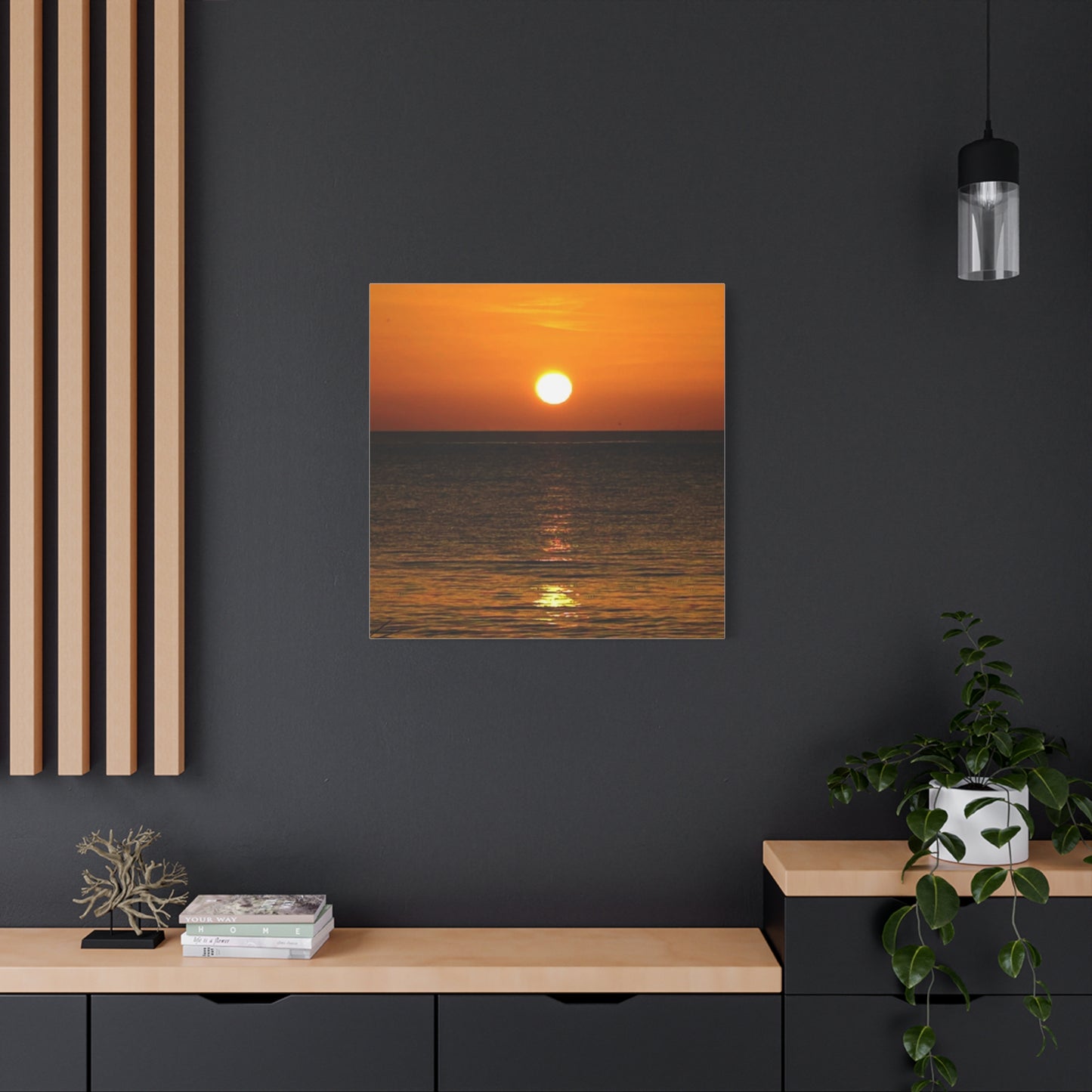 Sunset on a Matte Canvas, Stretched, 1.25"