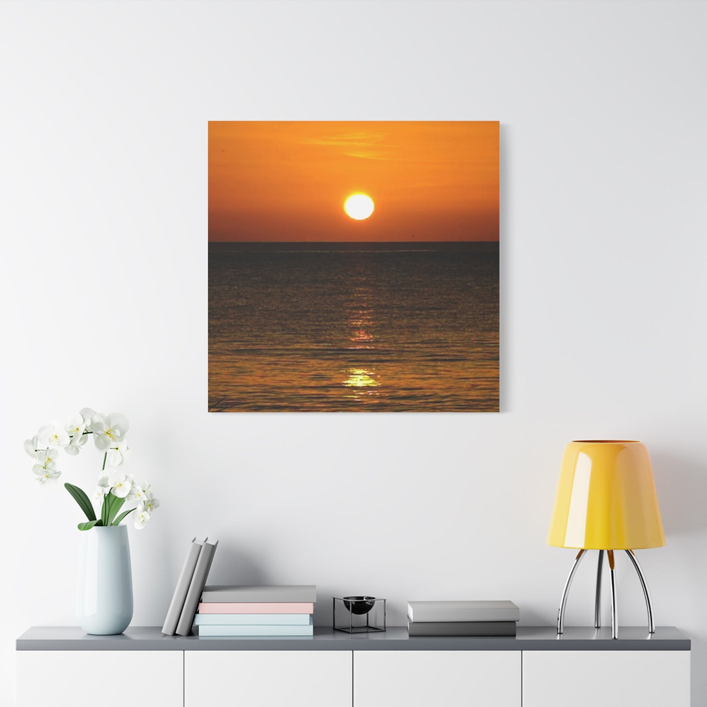 Sunset on a Matte Canvas, Stretched, 1.25"