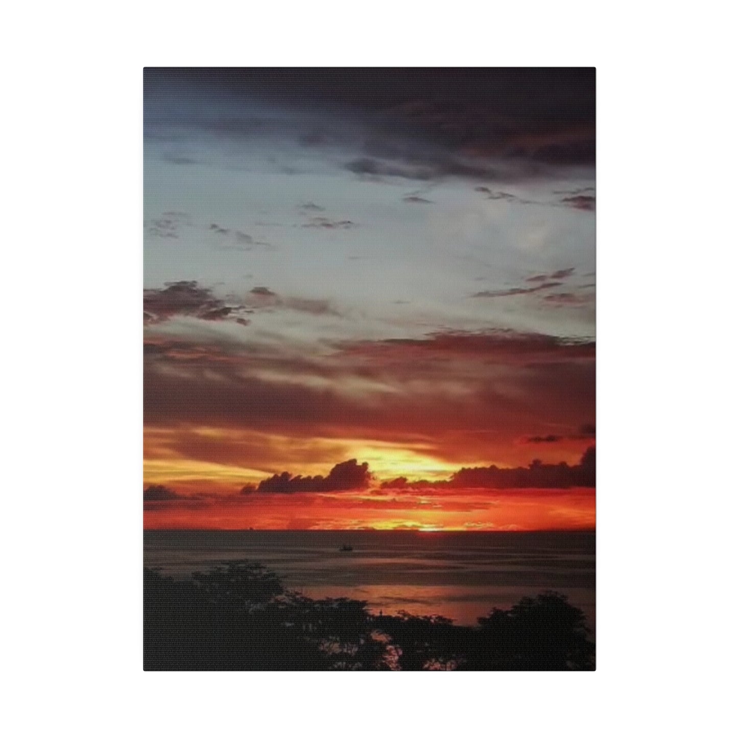 Sunset on a Matte Canvas, Stretched, 0.75"