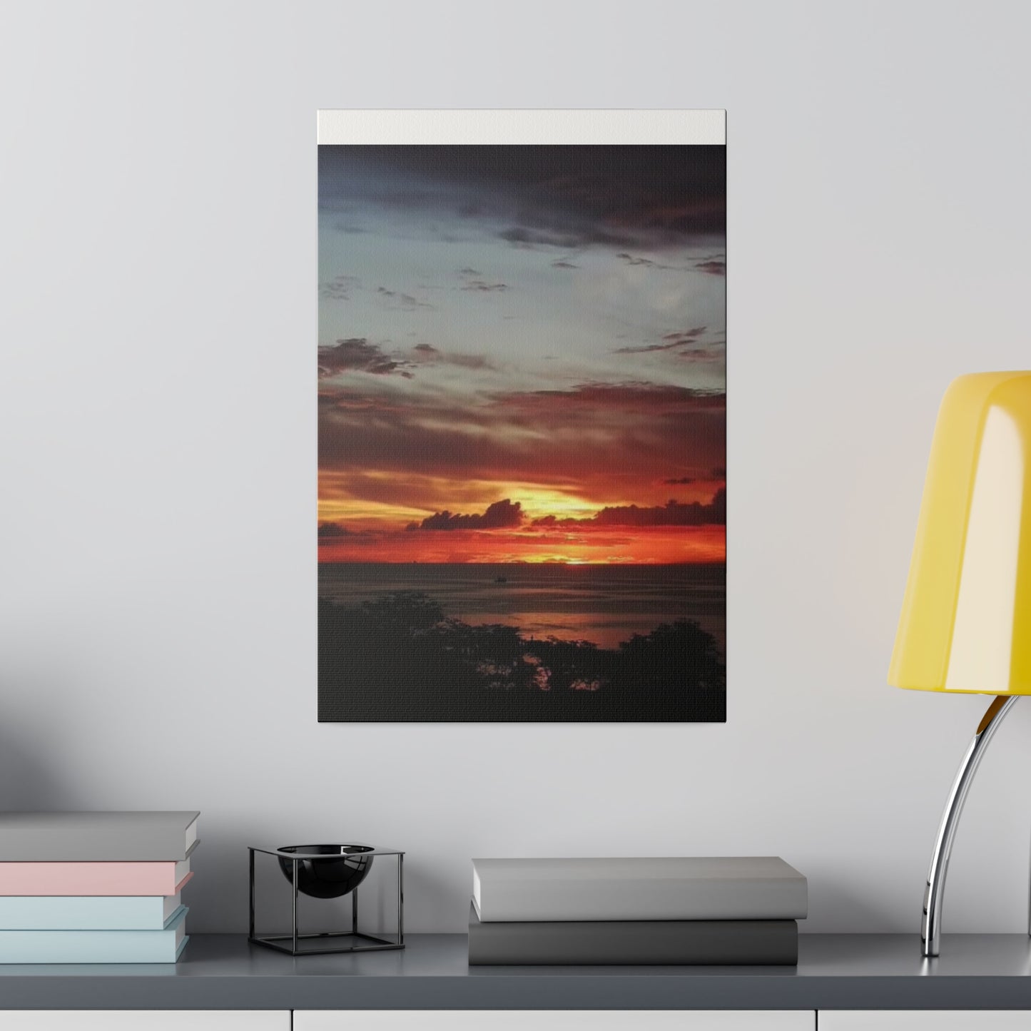 Sunset on a Matte Canvas, Stretched, 0.75"