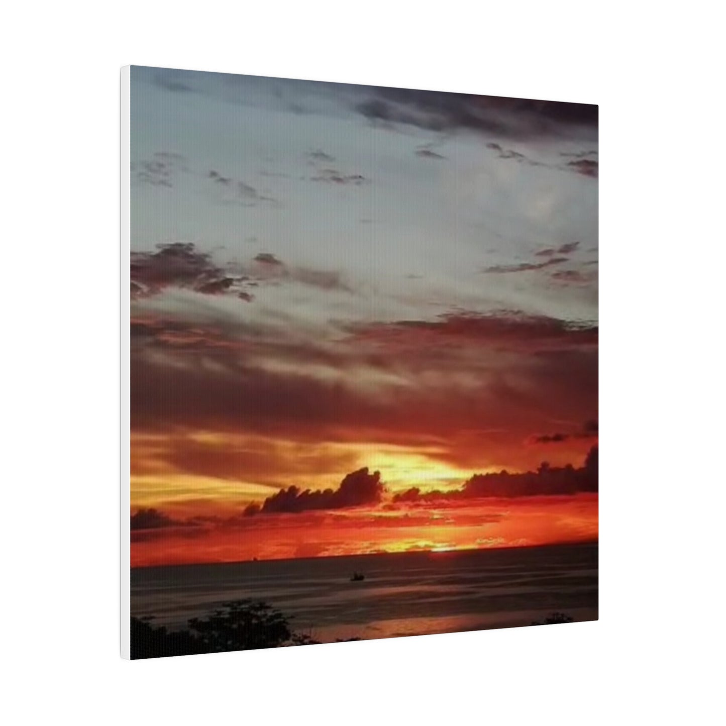 Sunset on a Matte Canvas, Stretched, 0.75"