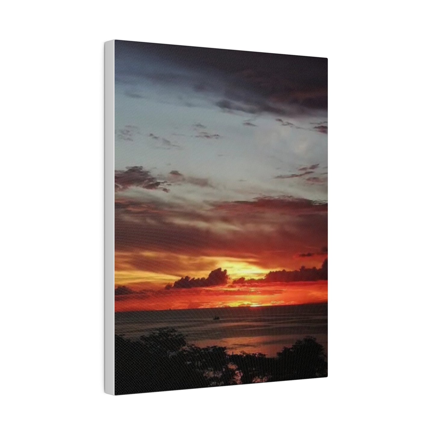 Sunset on a Matte Canvas, Stretched, 0.75"