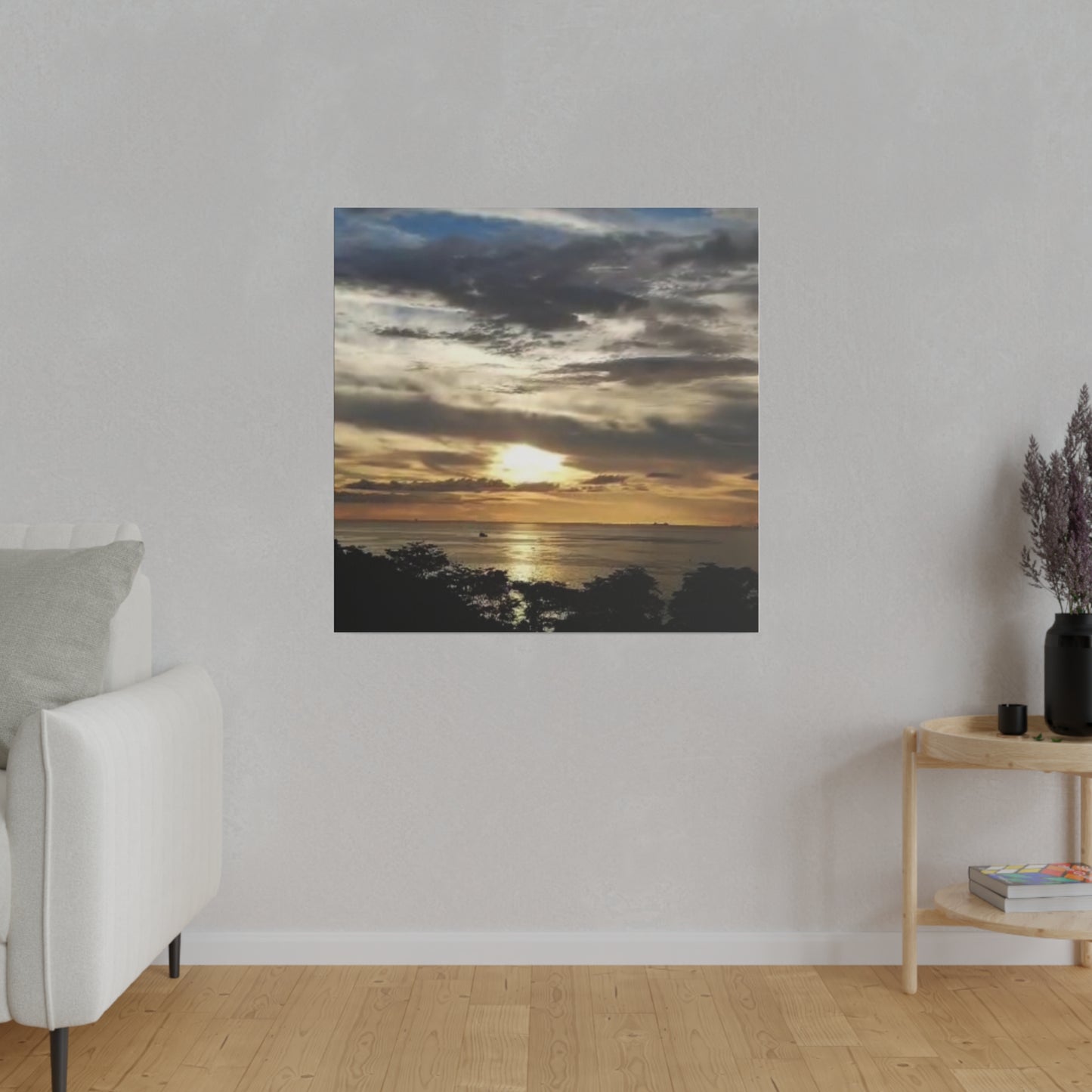 Sunrise on a Matte Canvas, Stretched, 0.75"