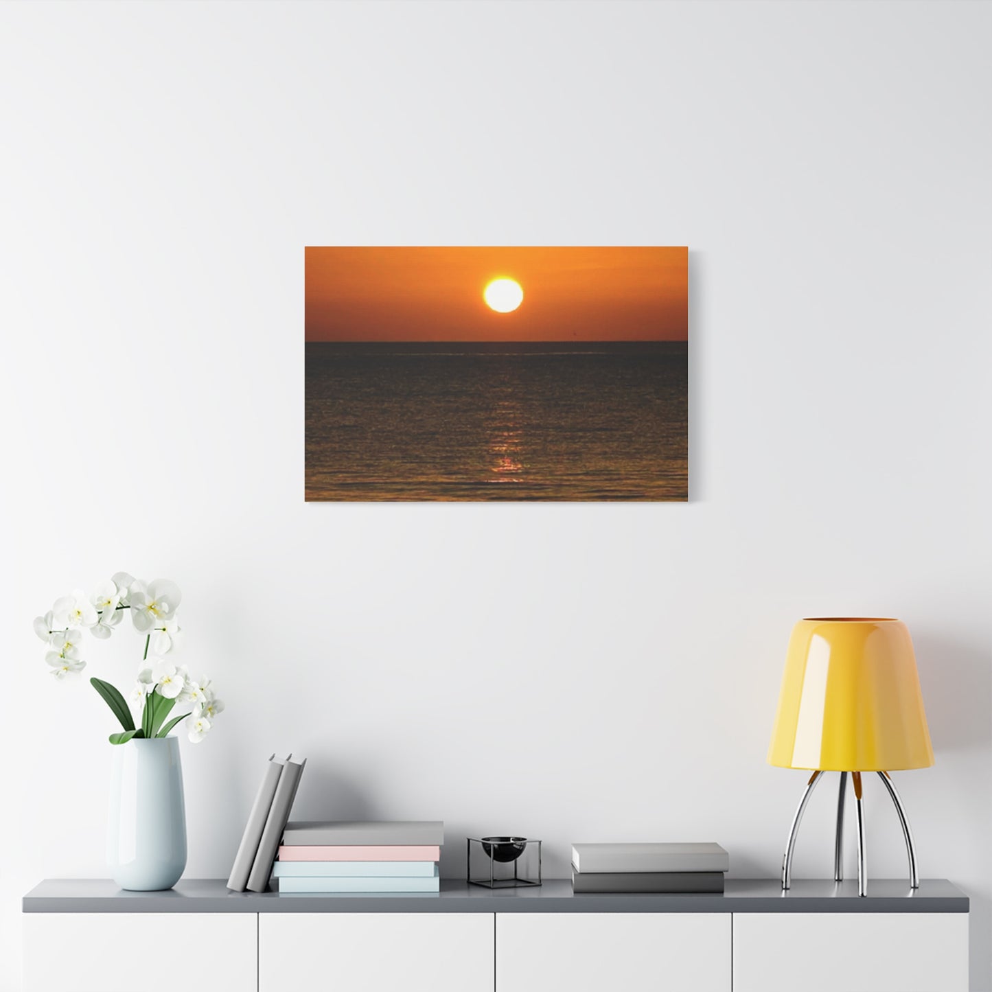 Sunset on a Matte Canvas, Stretched, 1.25"