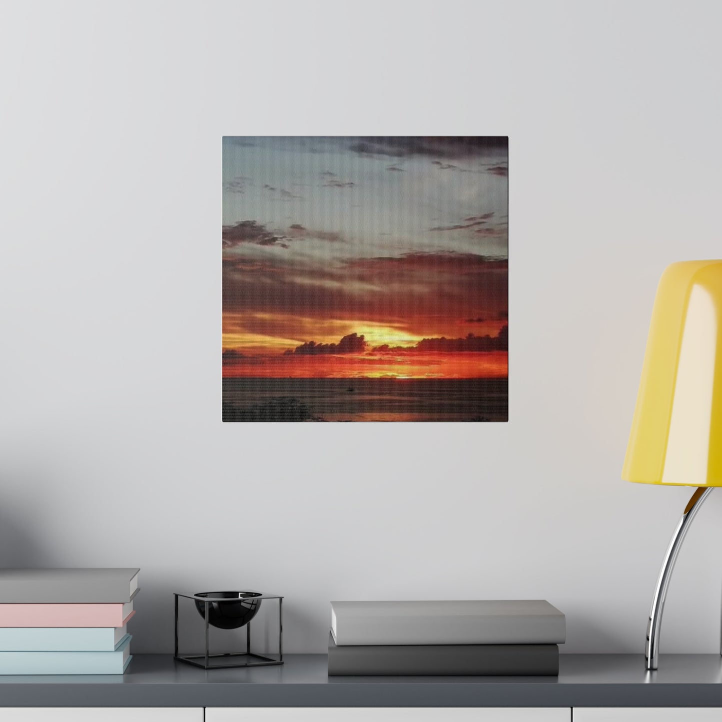 Sunset on a Matte Canvas, Stretched, 0.75"