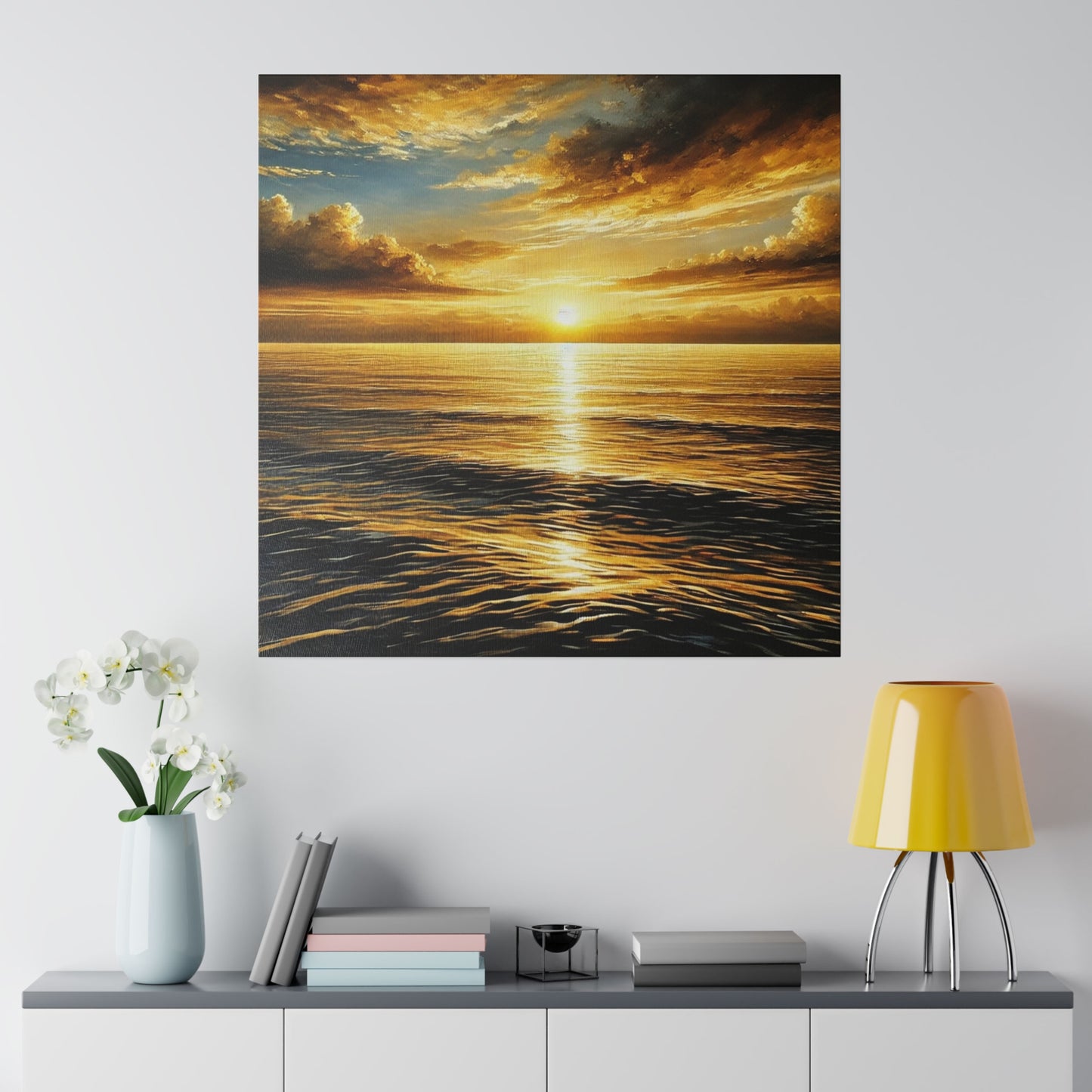 Sunset on a Matte Canvas, Stretched, 0.75"