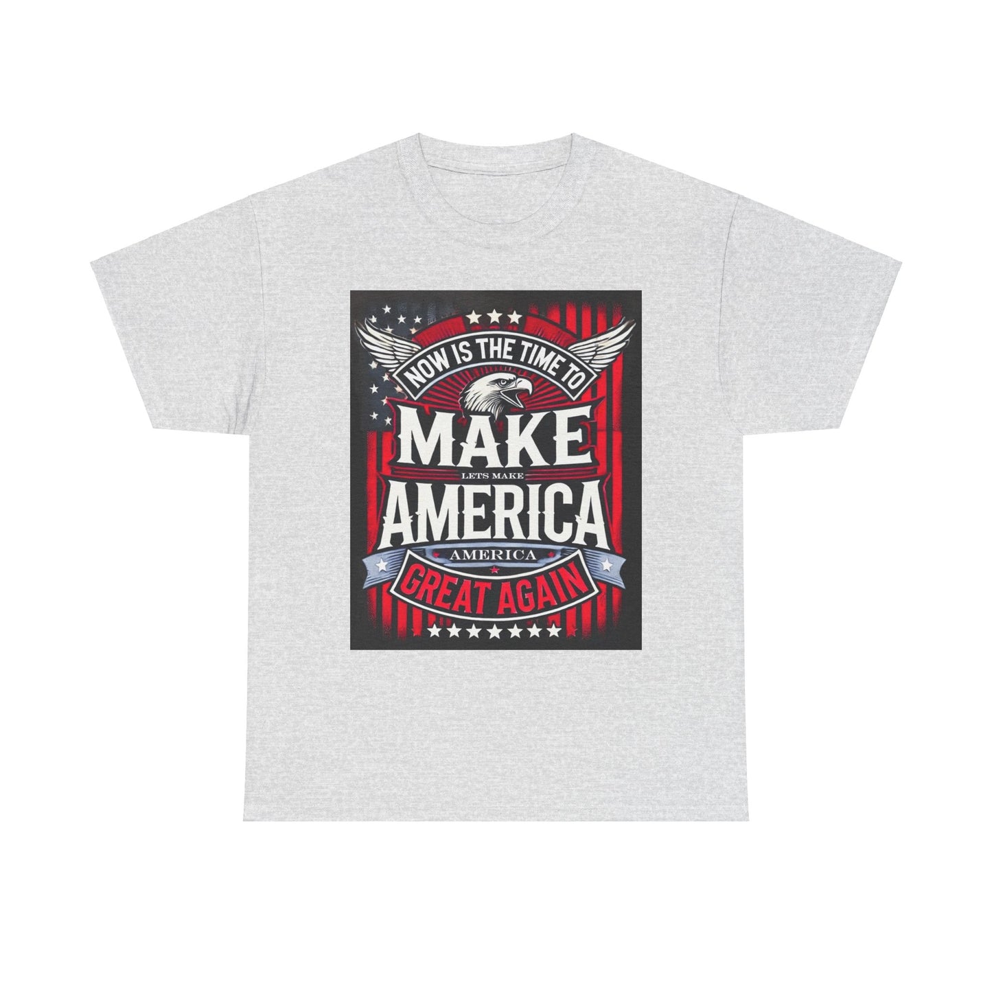 Election Heavy Cotton T-Shirt With Front and Back Print