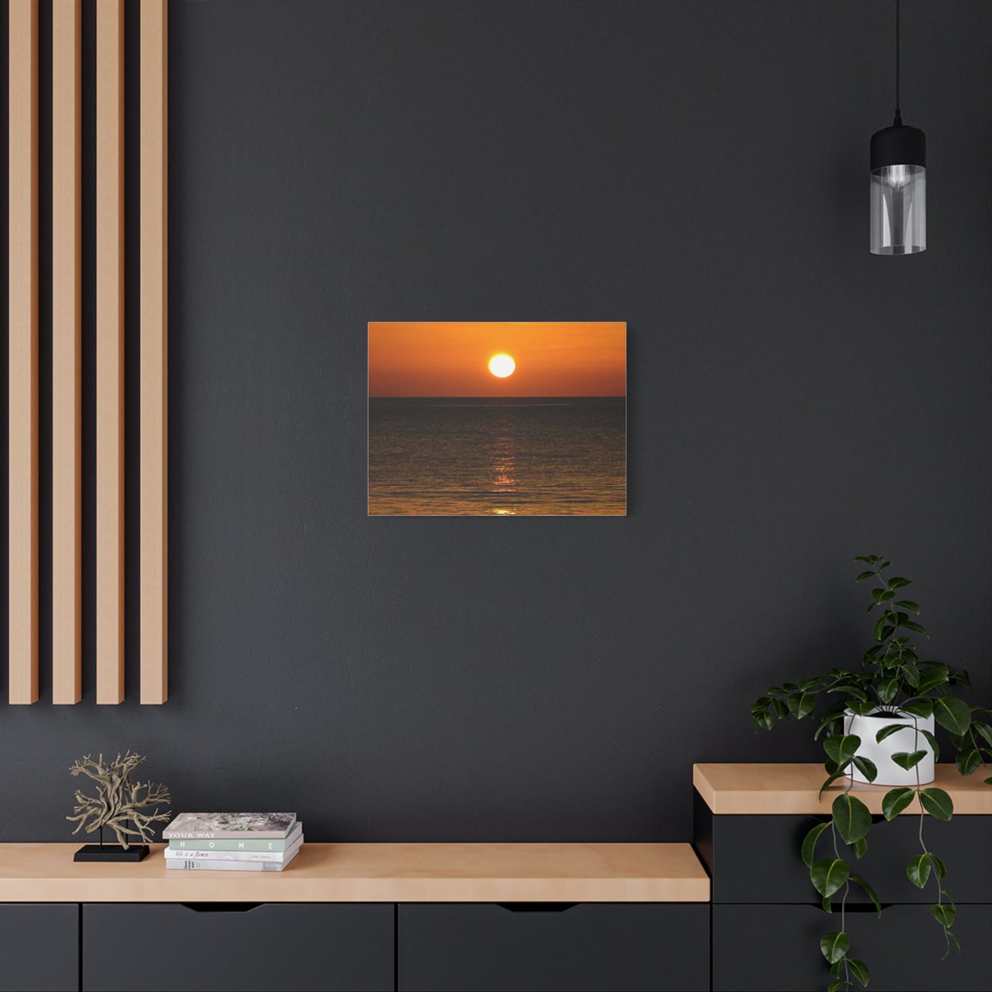 Sunset on a Matte Canvas, Stretched, 1.25"