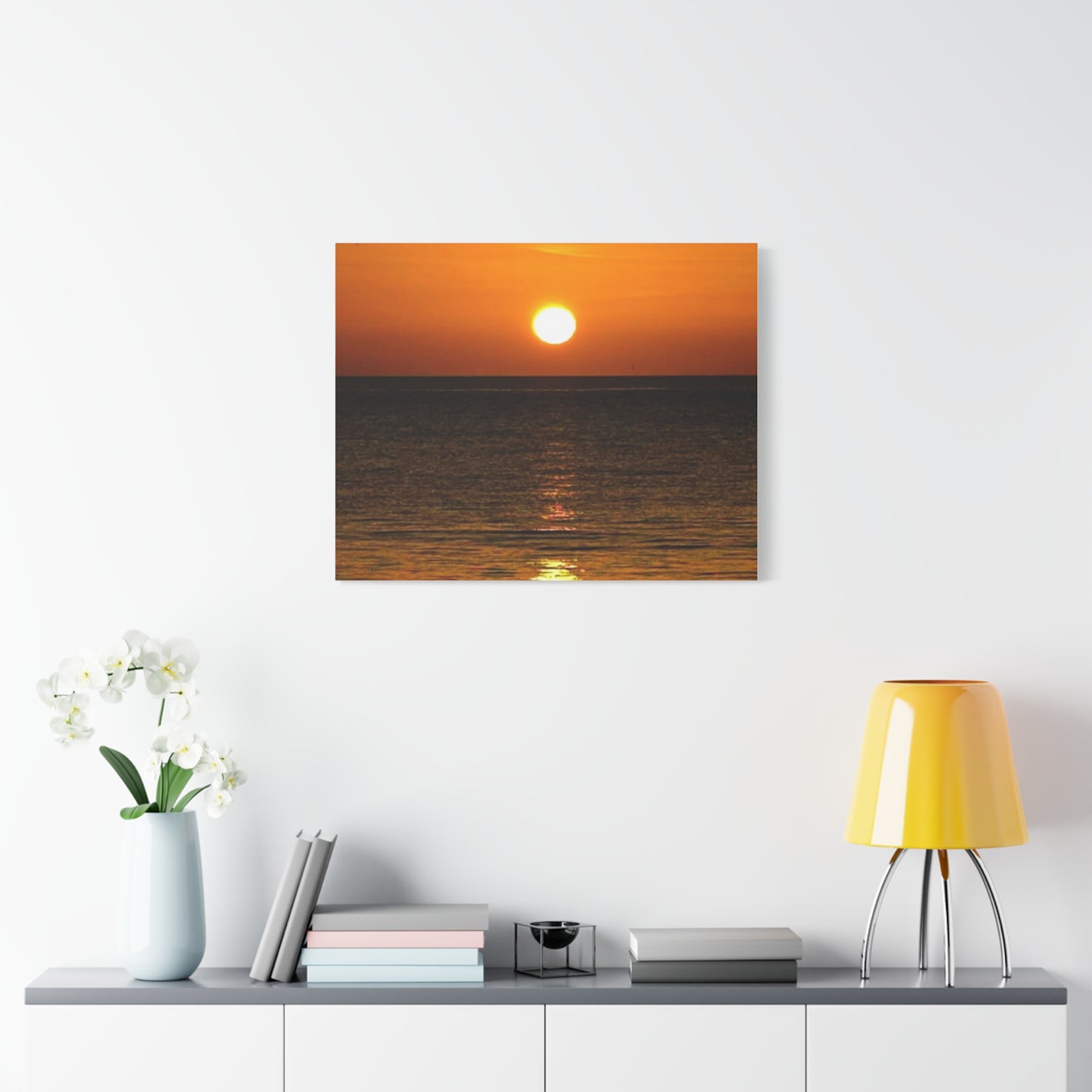 Sunset on a Matte Canvas, Stretched, 1.25"