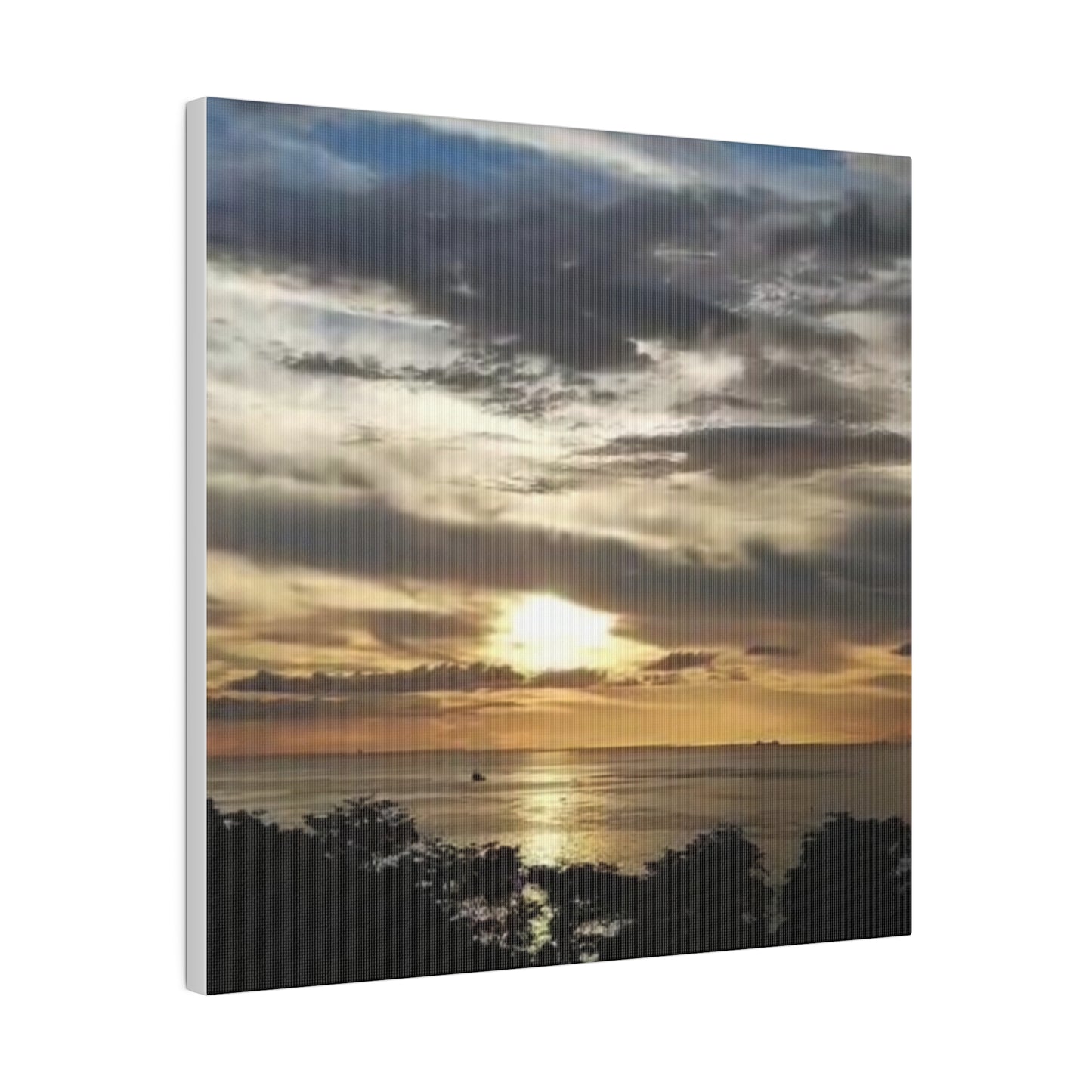 Sunrise on a Matte Canvas, Stretched, 0.75"