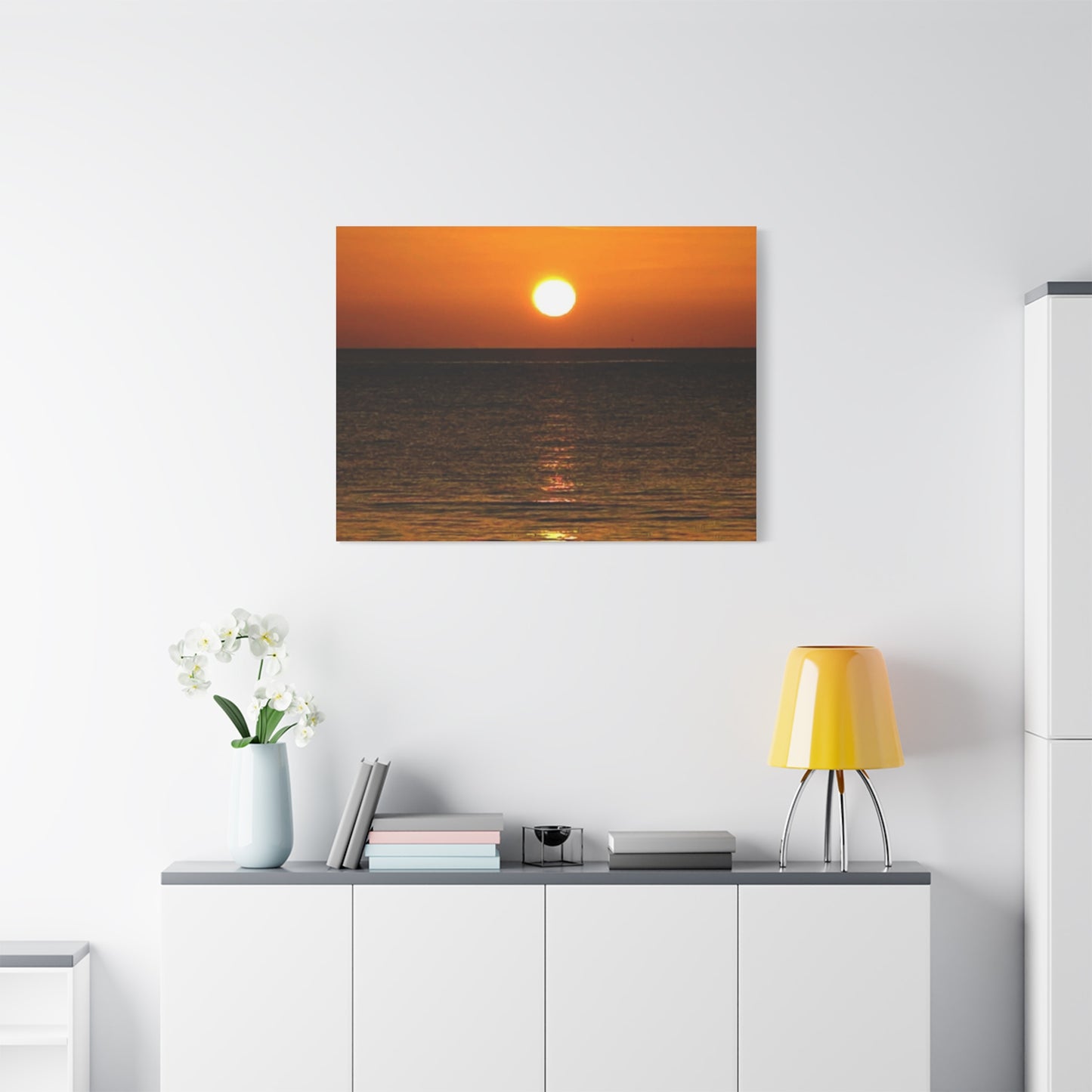 Sunset on a Matte Canvas, Stretched, 1.25"