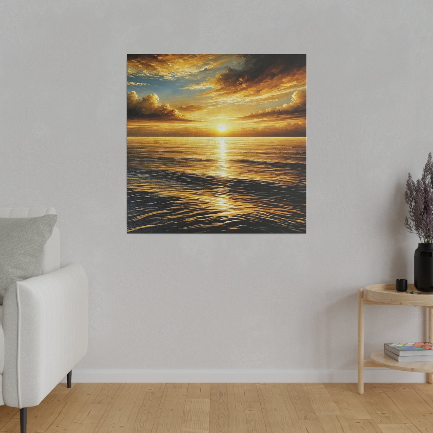 Sunset on a Matte Canvas, Stretched, 0.75"