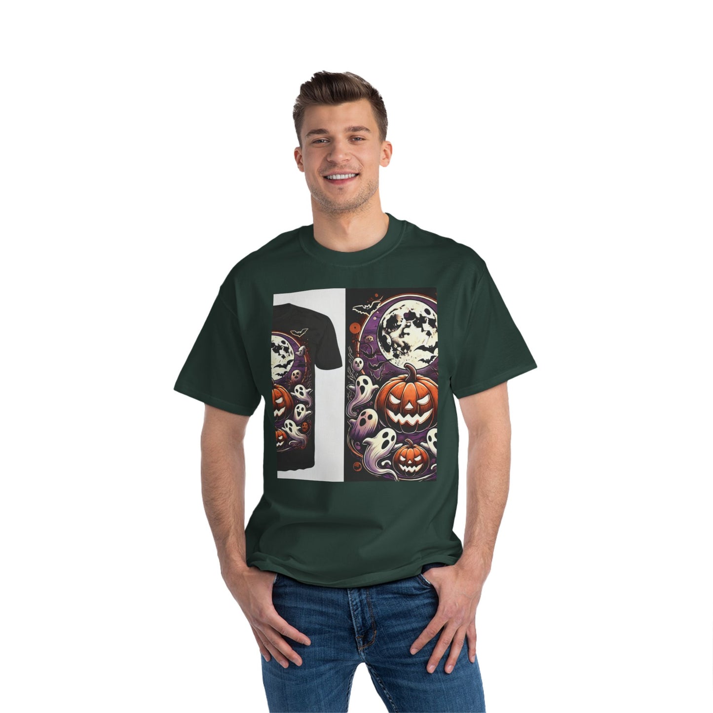 Halloween Short-Sleeve T-Shirt, With Front / Back Print