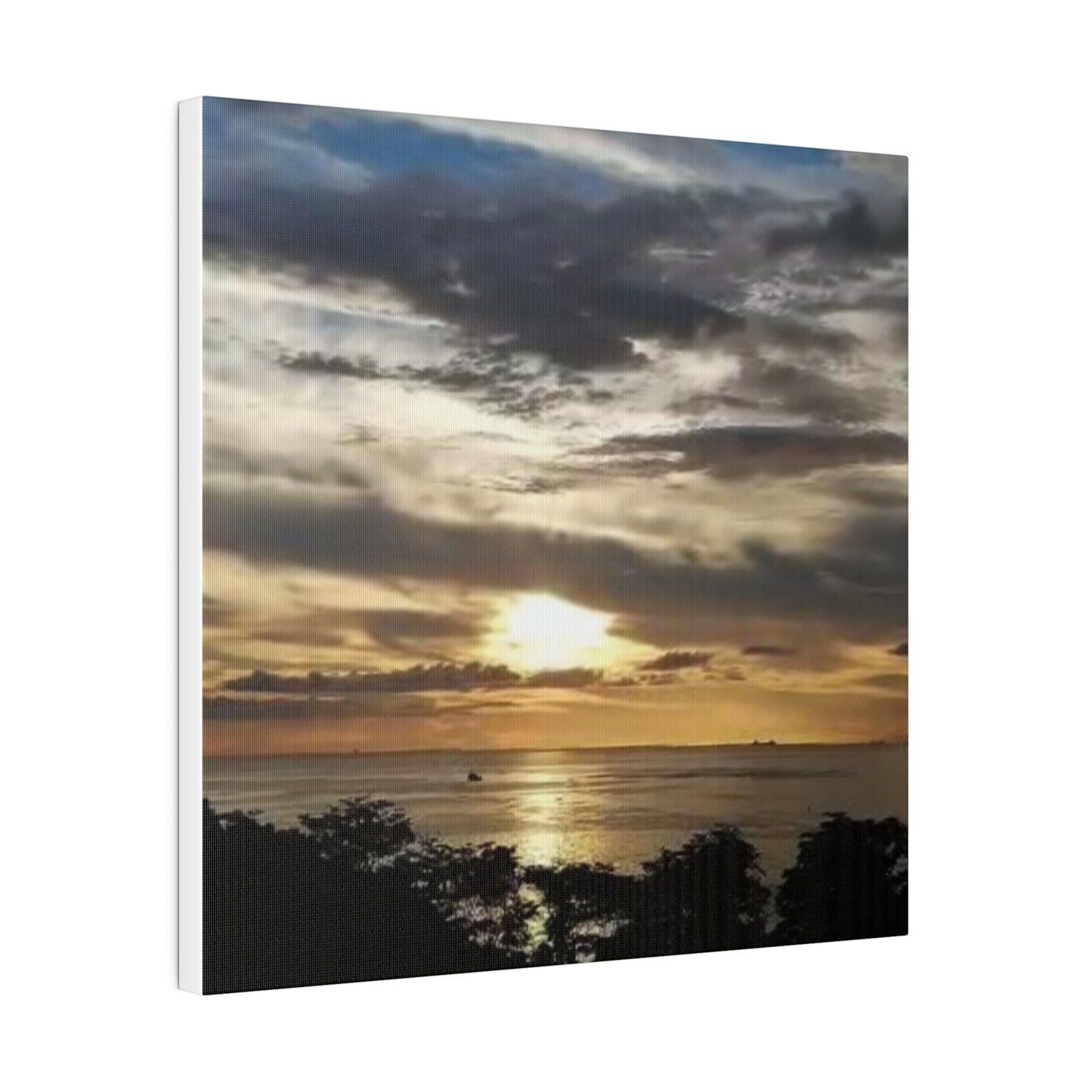 Sunrise on a Matte Canvas, Stretched, 0.75"