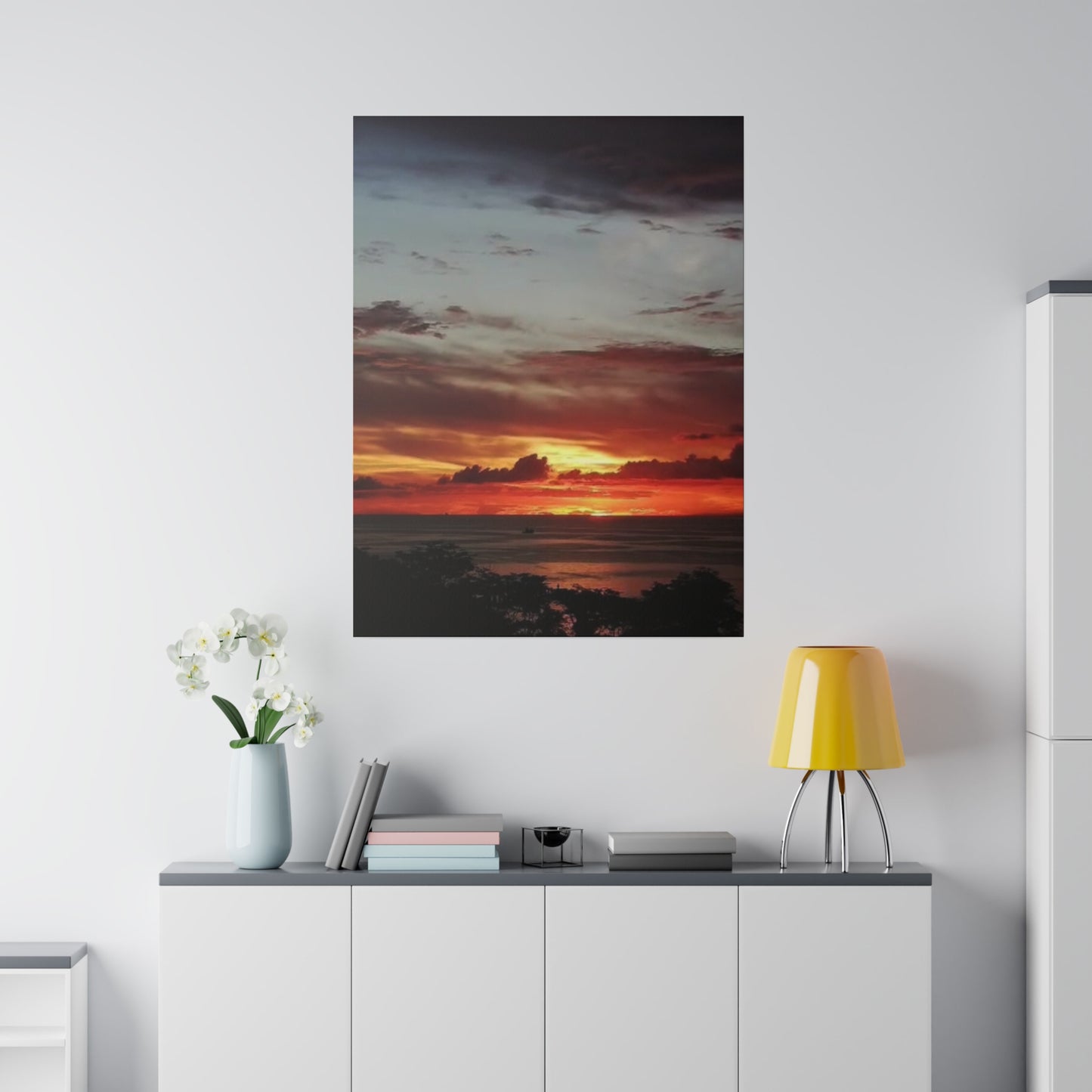 Sunset on a Matte Canvas, Stretched, 0.75"