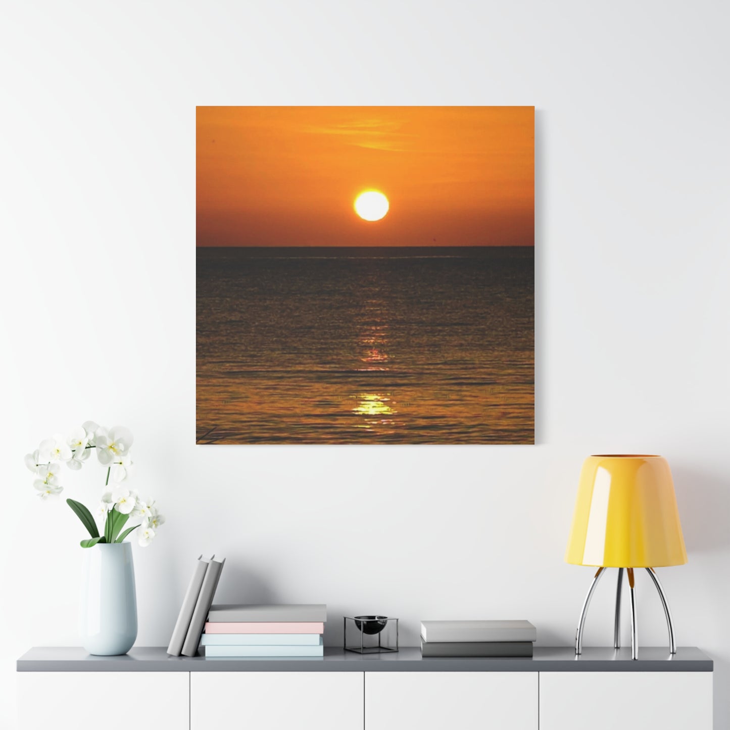 Sunset on a Matte Canvas, Stretched, 1.25"