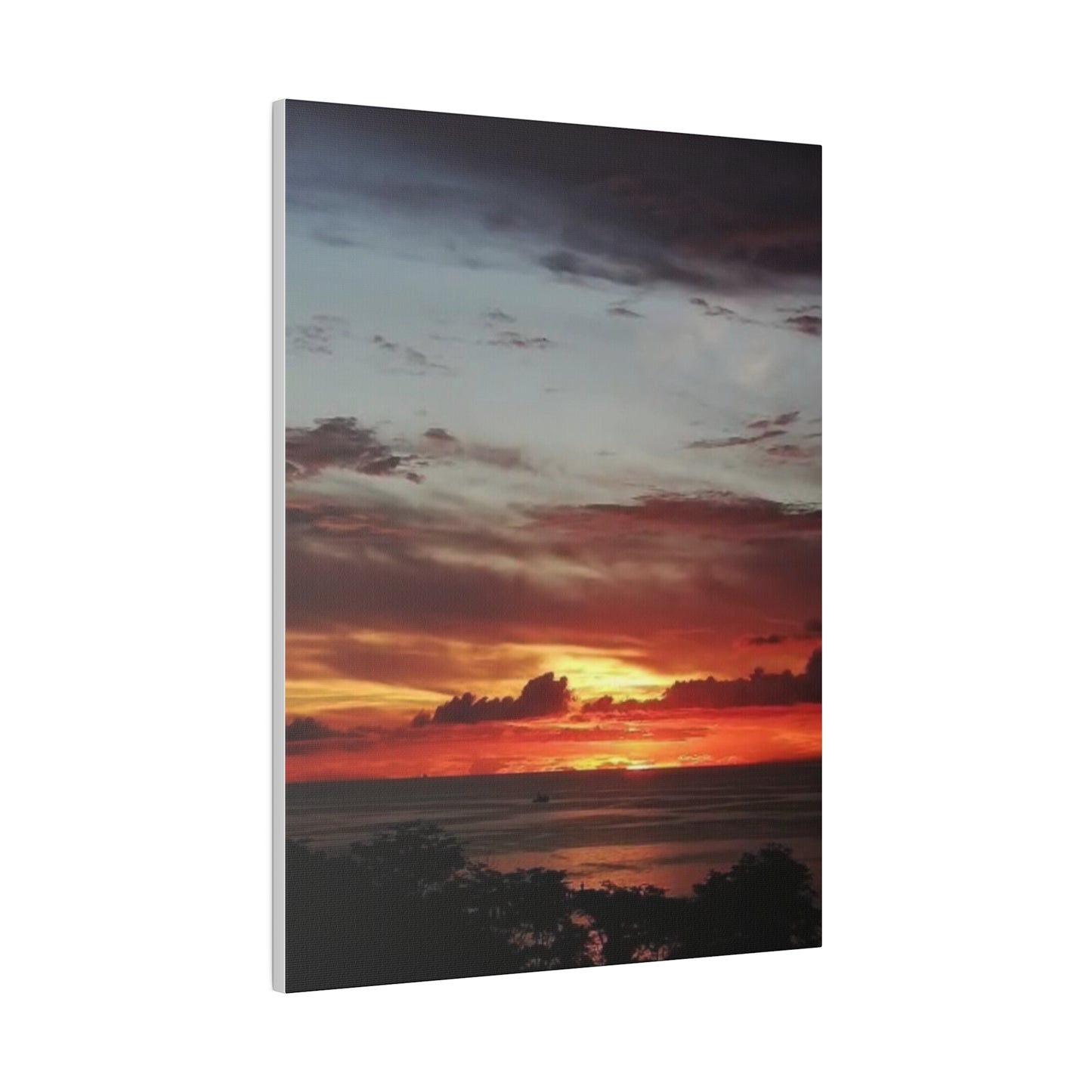 Sunset on a Matte Canvas, Stretched, 0.75"