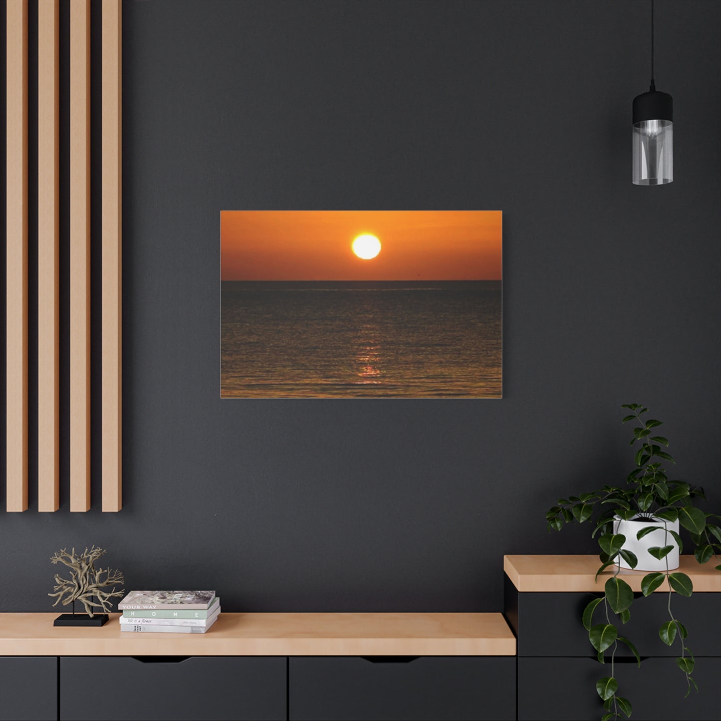 Sunset on a Matte Canvas, Stretched, 1.25"