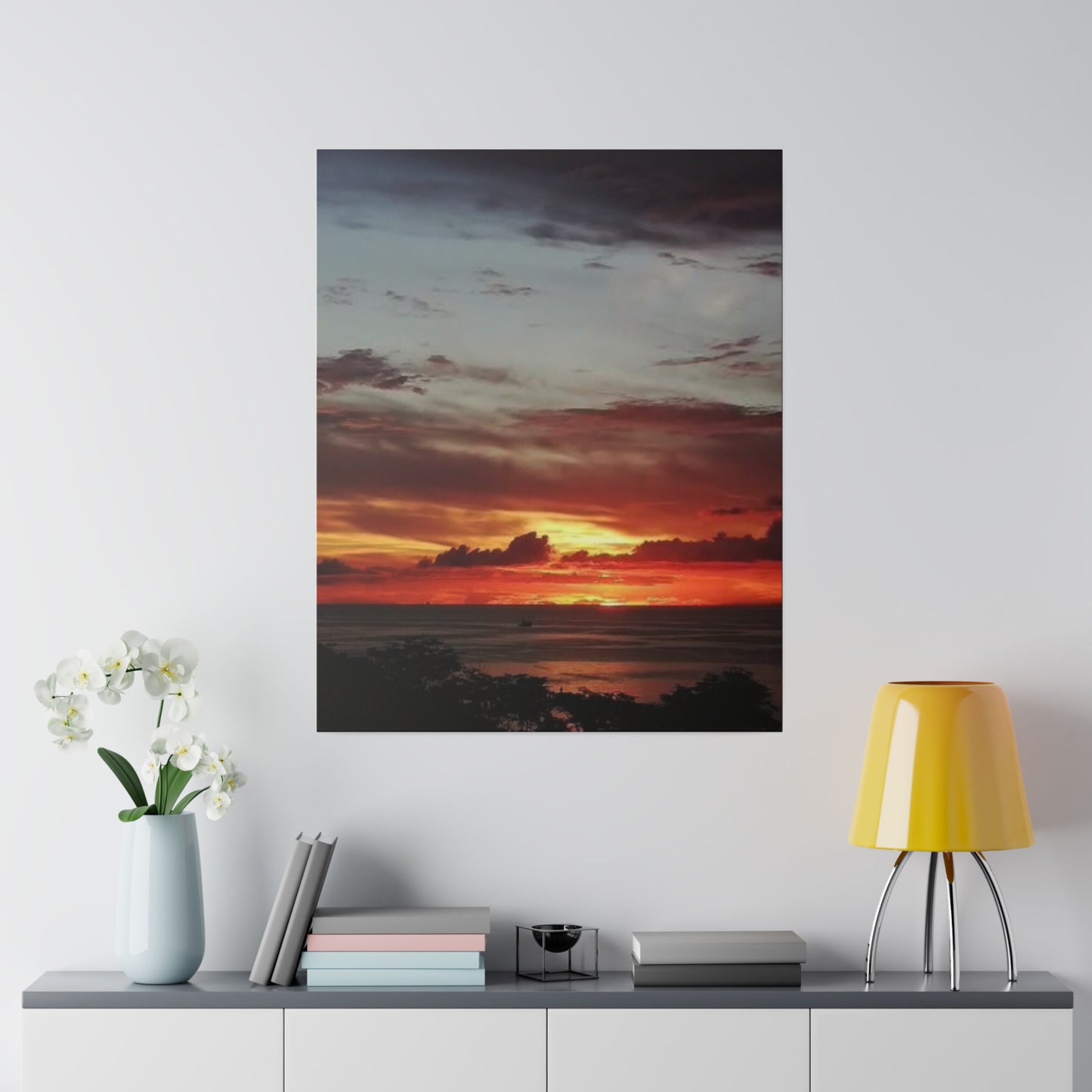 Sunset on a Matte Canvas, Stretched, 0.75"