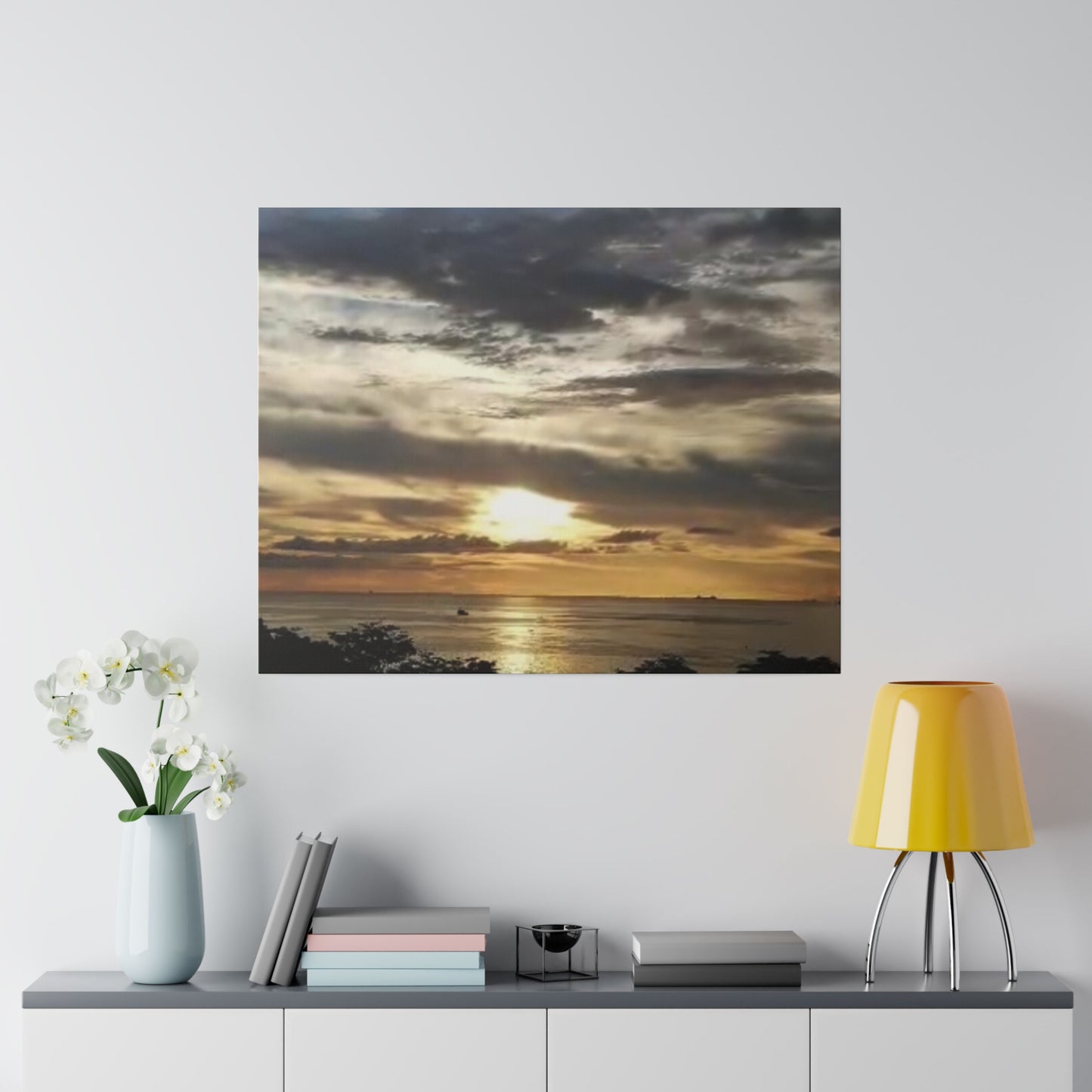 Sunrise on a Matte Canvas, Stretched, 0.75"