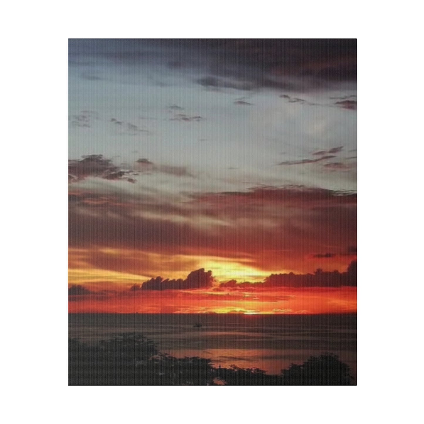 Sunset on a Matte Canvas, Stretched, 0.75"