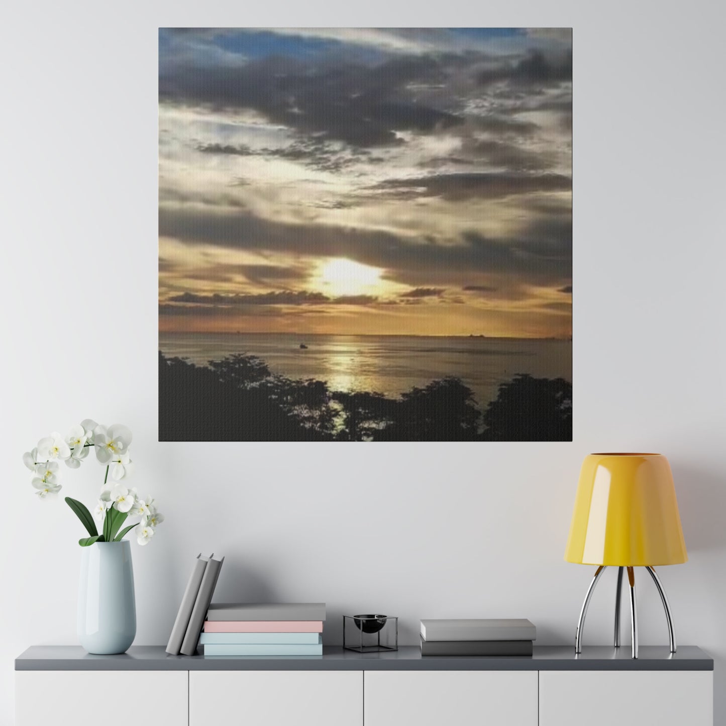 Sunrise on a Matte Canvas, Stretched, 0.75"