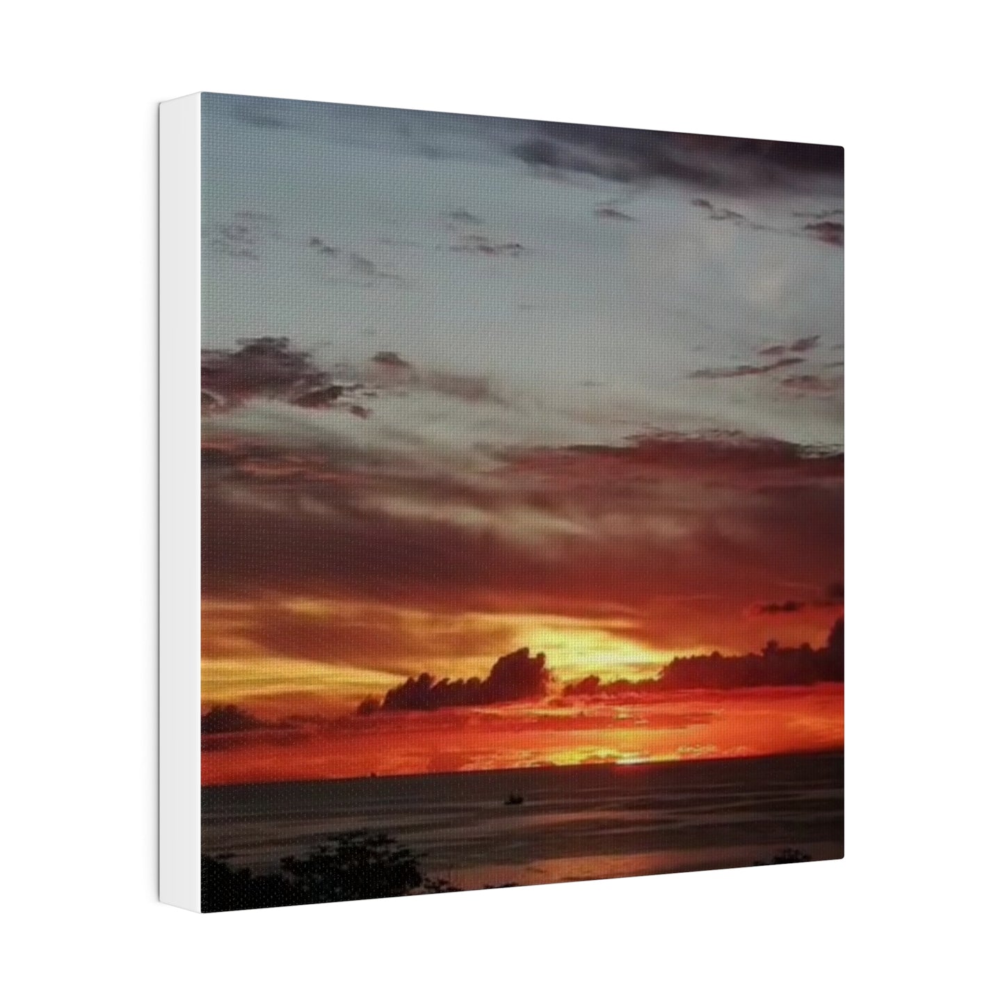 Sunset on a Matte Canvas, Stretched, 0.75"