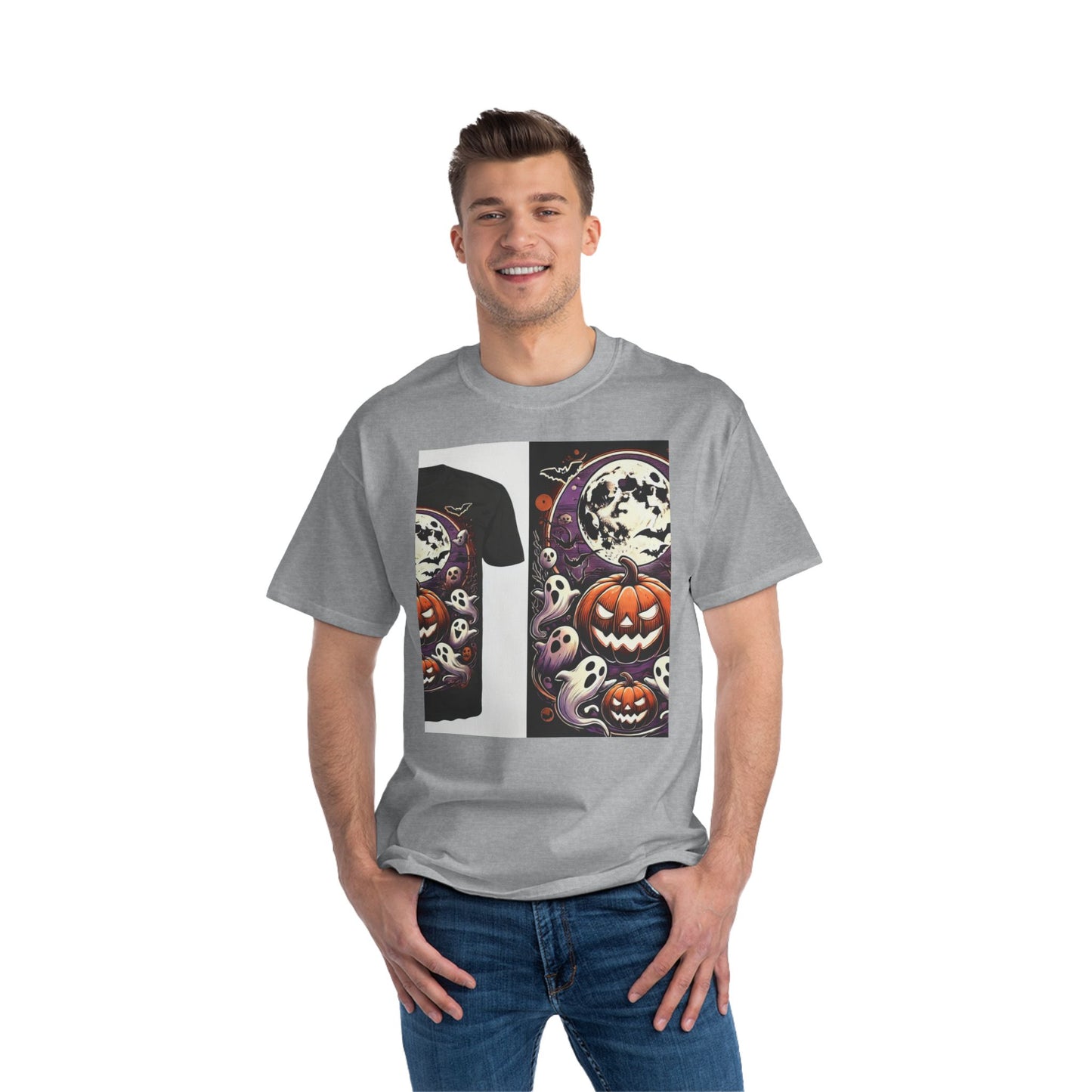 Halloween Short-Sleeve T-Shirt, With Front / Back Print