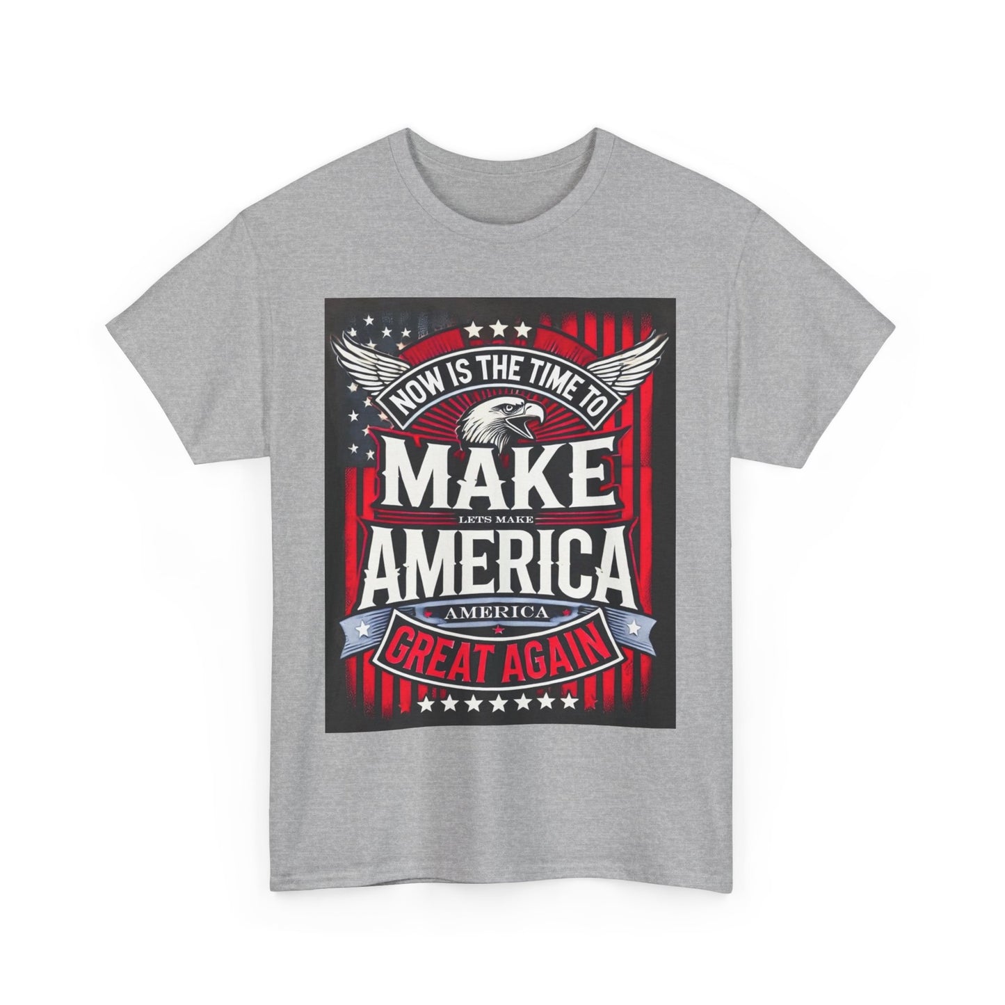 Election Heavy Cotton T-Shirt With Front and Back Print