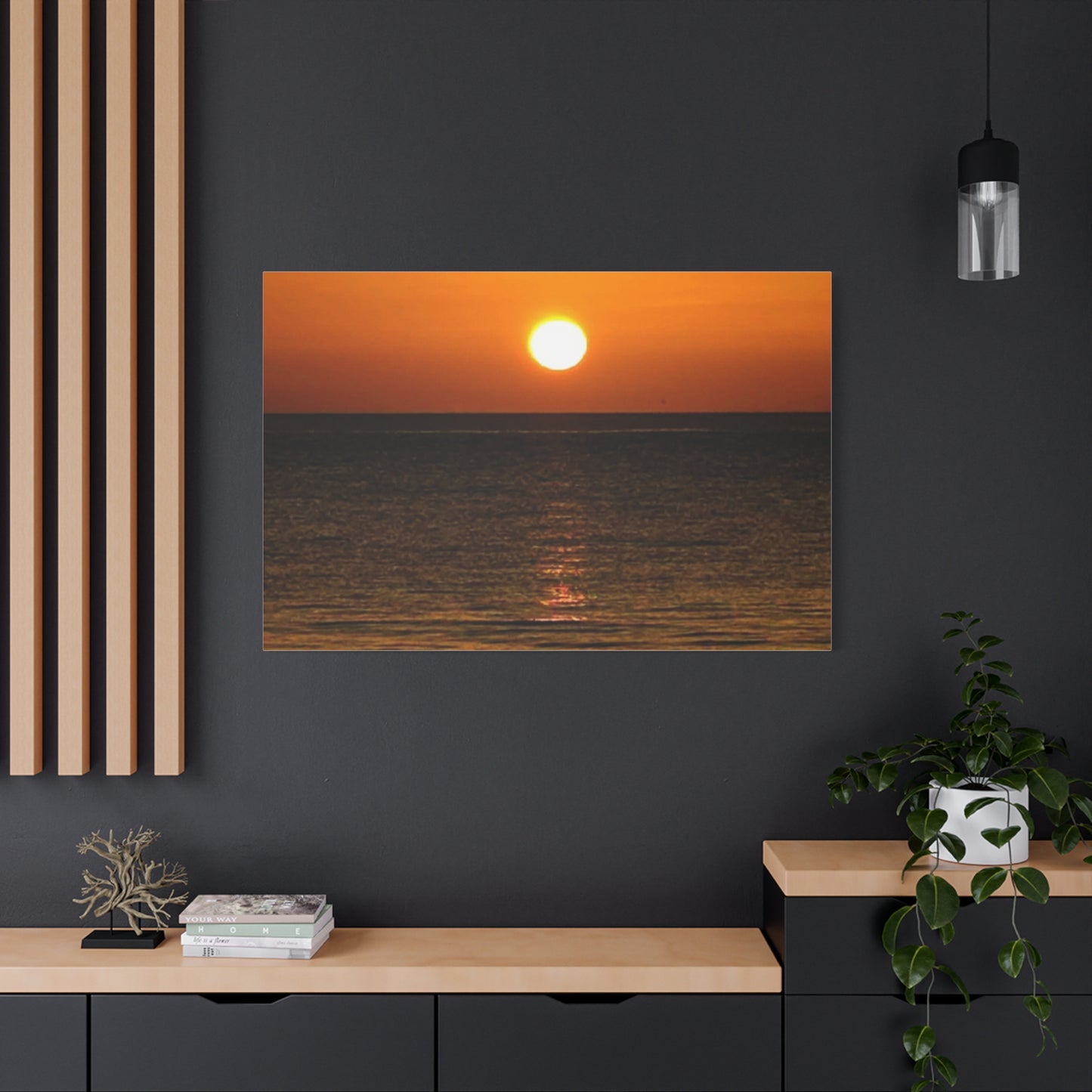 Sunset on a Matte Canvas, Stretched, 1.25"