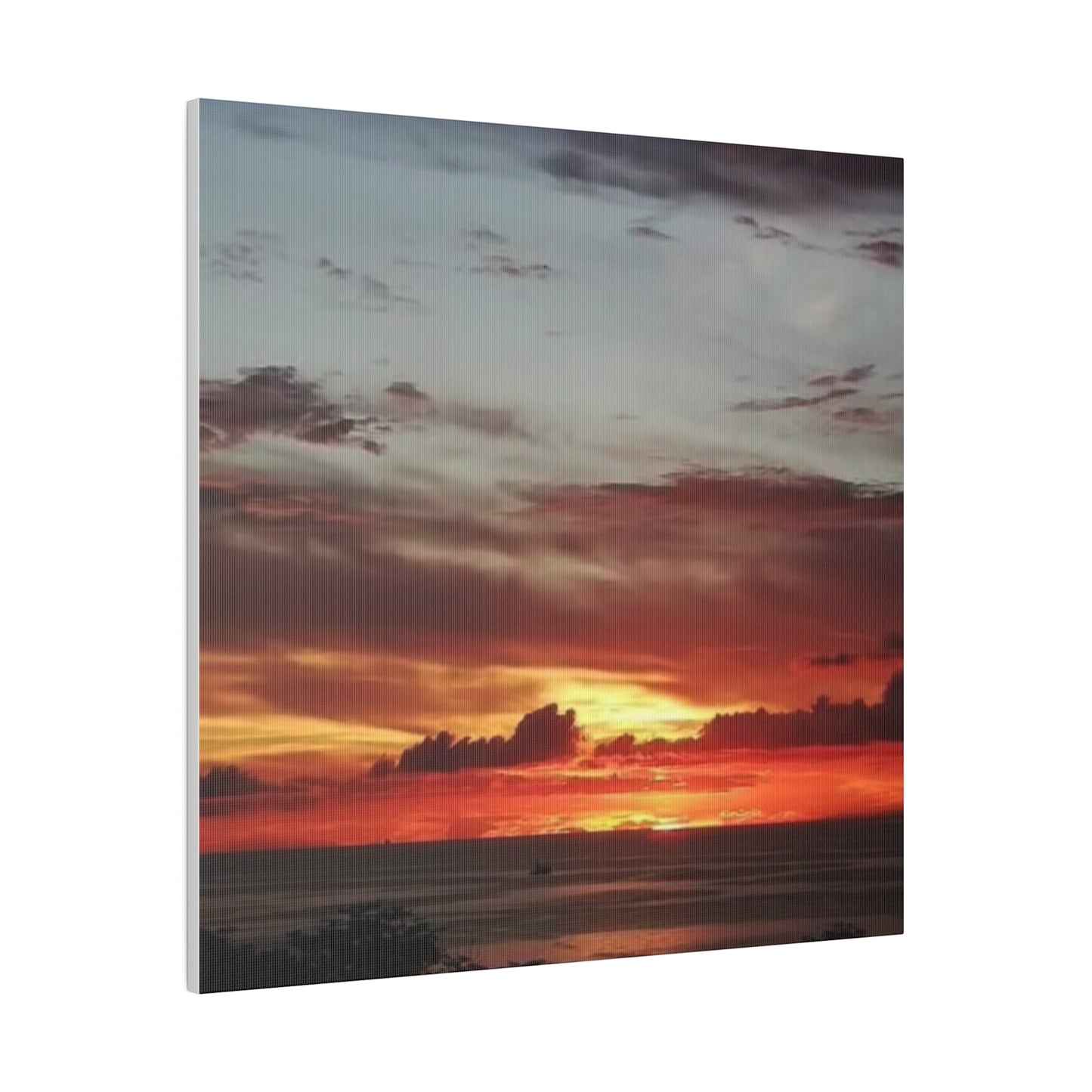 Sunset on a Matte Canvas, Stretched, 0.75"