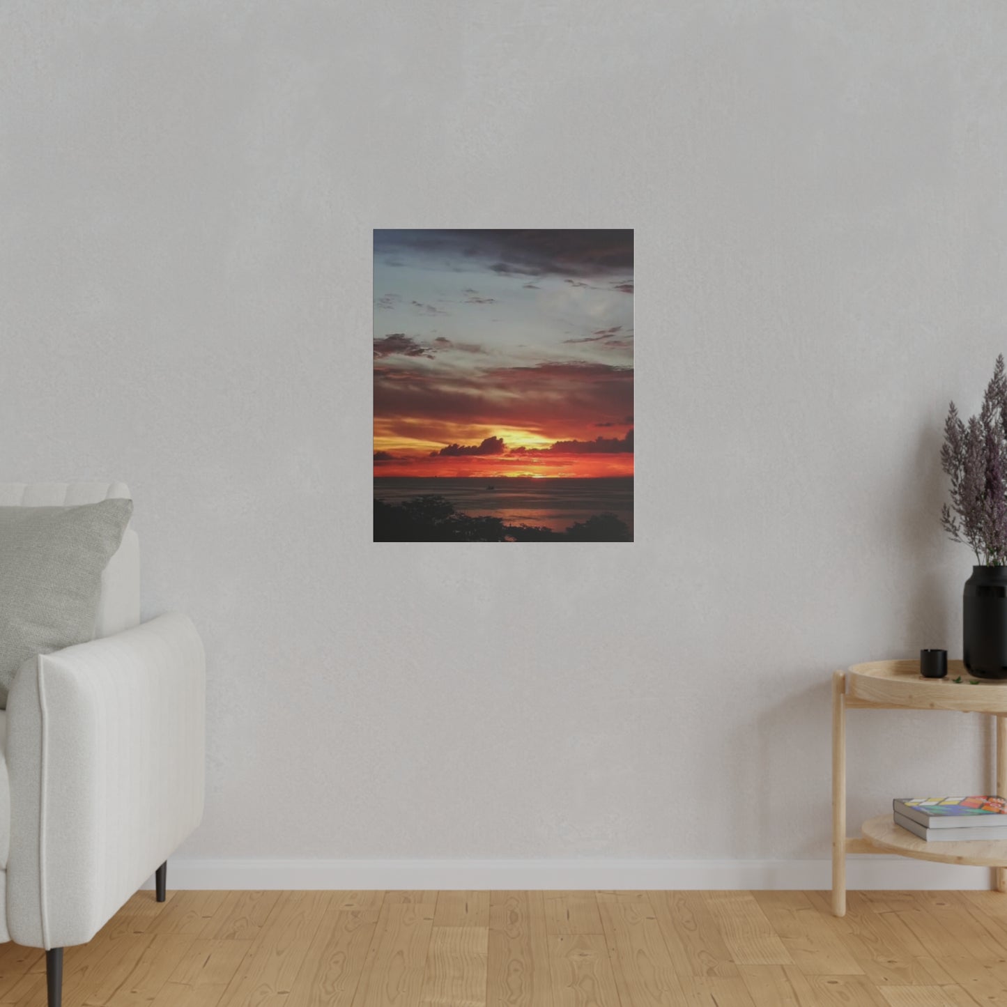 Sunset on a Matte Canvas, Stretched, 0.75"