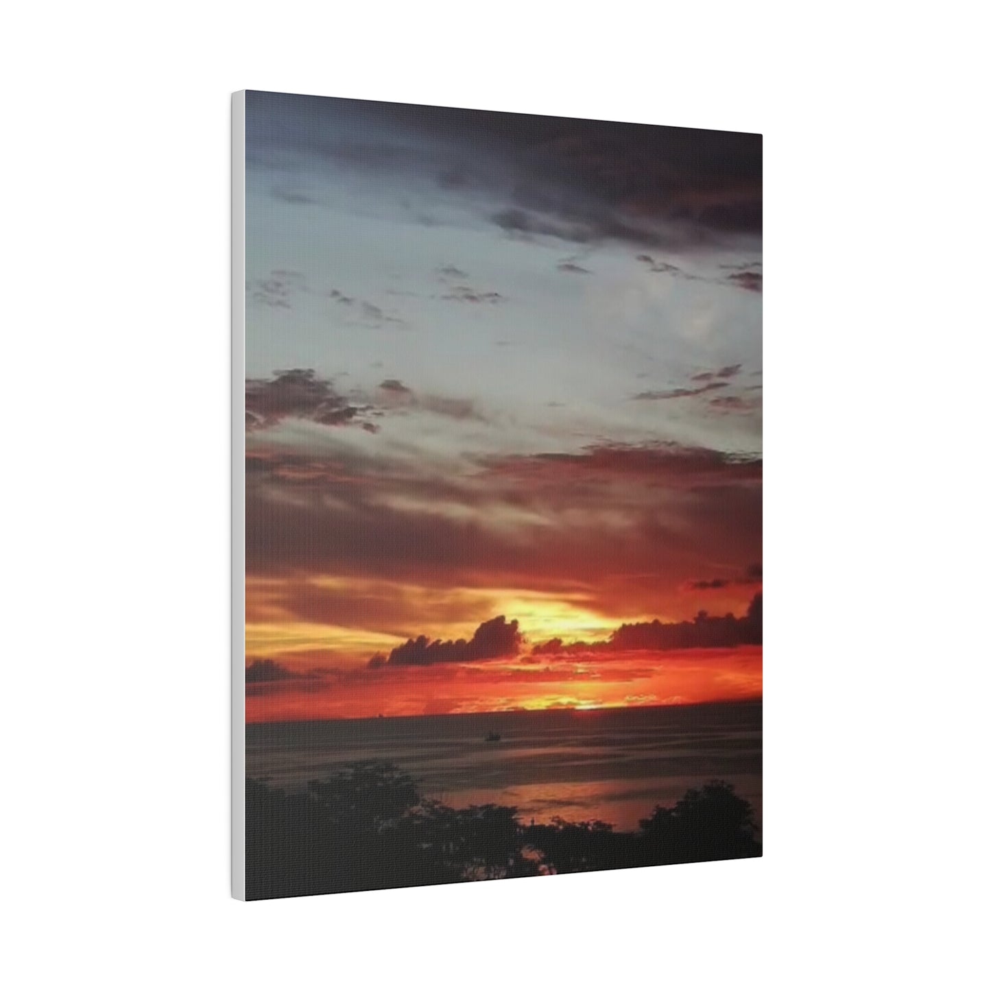 Sunset on a Matte Canvas, Stretched, 0.75"