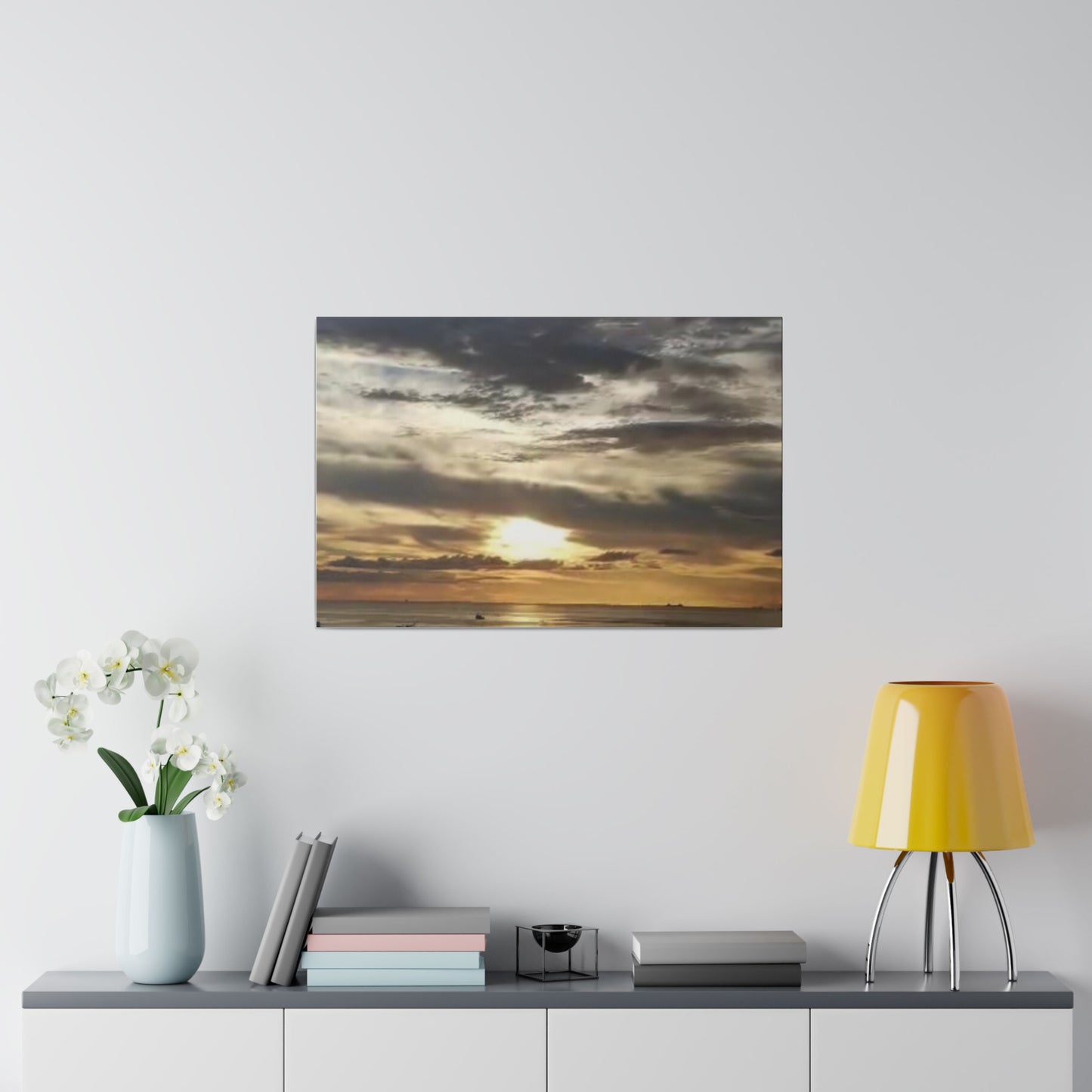 Sunrise on a Matte Canvas, Stretched, 0.75"