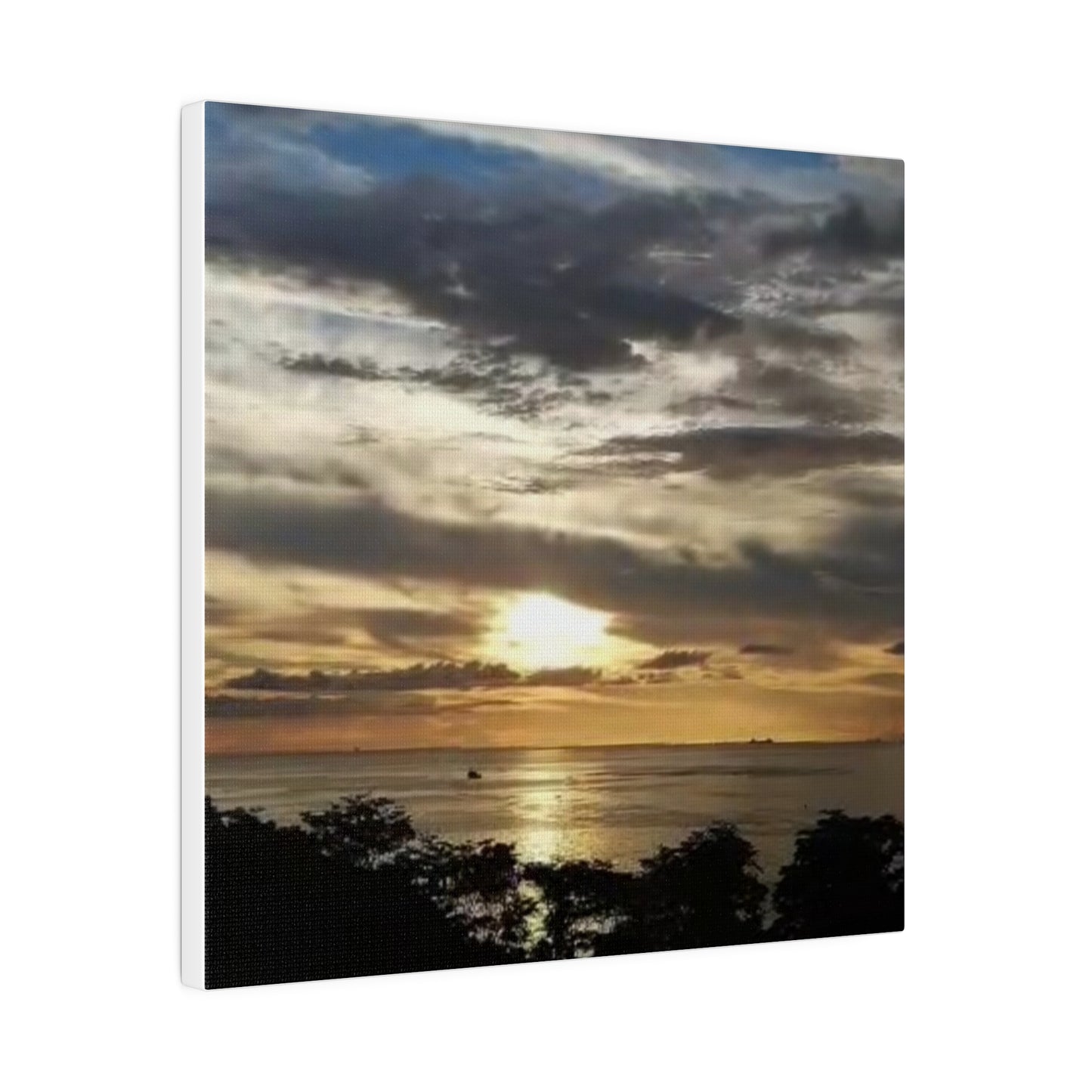 Sunrise on a Matte Canvas, Stretched, 0.75"