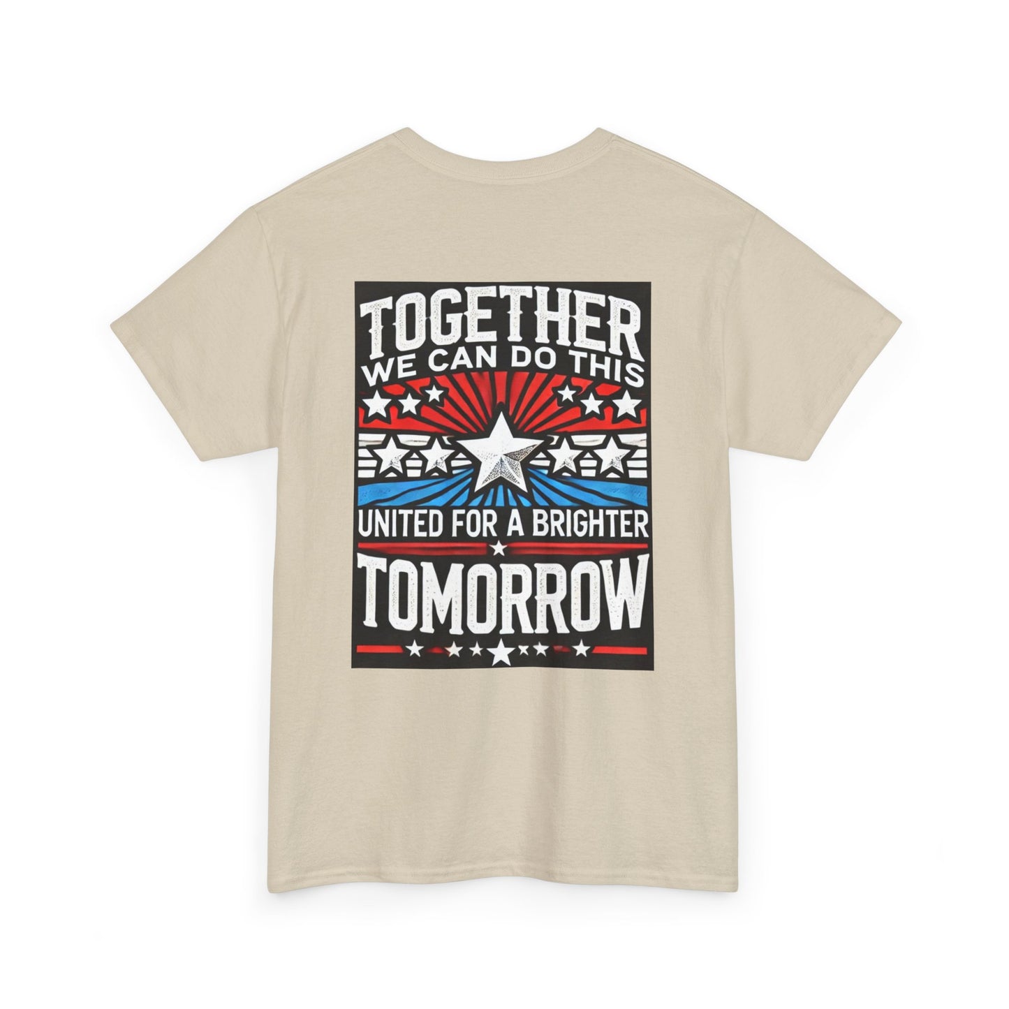 Election Heavy Cotton T-Shirt With Front and Back Print