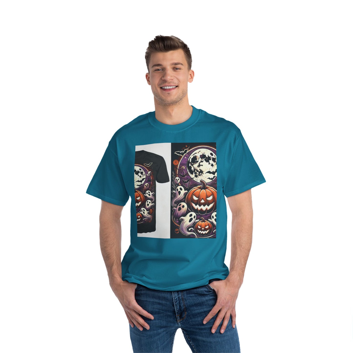 Halloween Short-Sleeve T-Shirt, With Front / Back Print