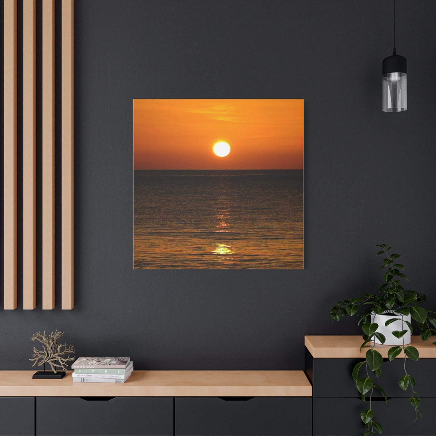 Sunset on a Matte Canvas, Stretched, 1.25"