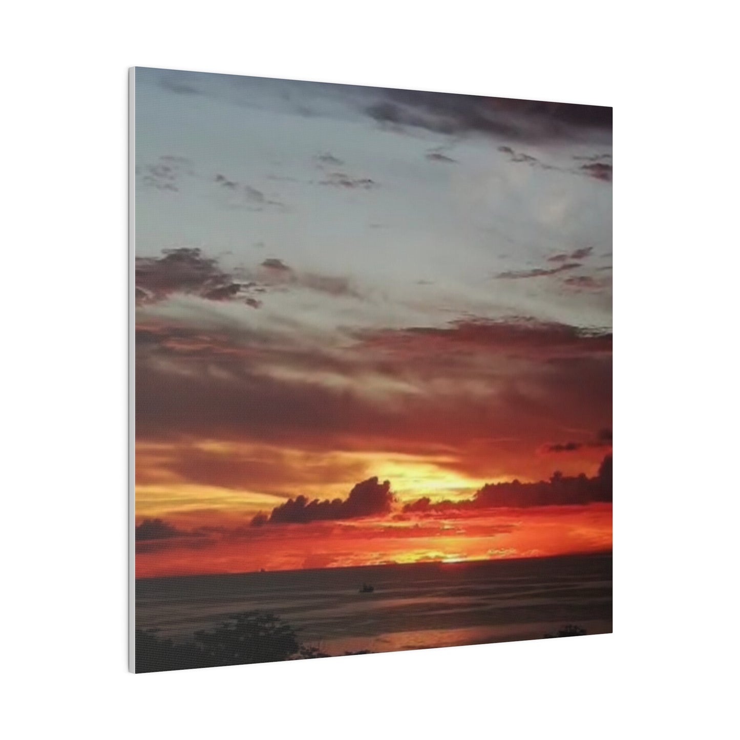 Sunset on a Matte Canvas, Stretched, 0.75"