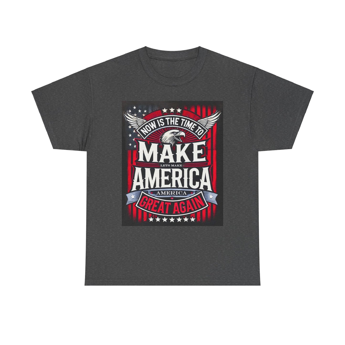 Election Heavy Cotton T-Shirt With Front and Back Print