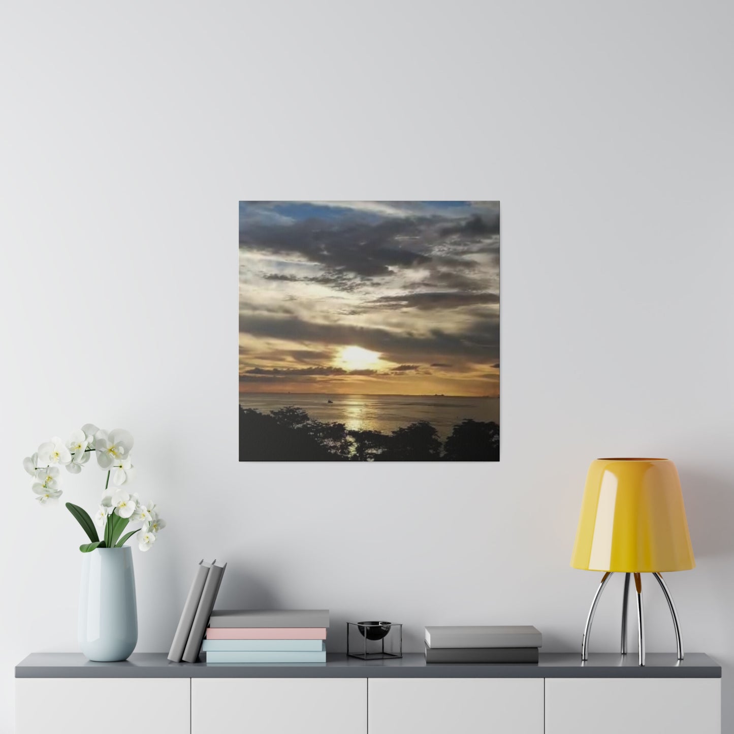 Sunrise on a Matte Canvas, Stretched, 0.75"