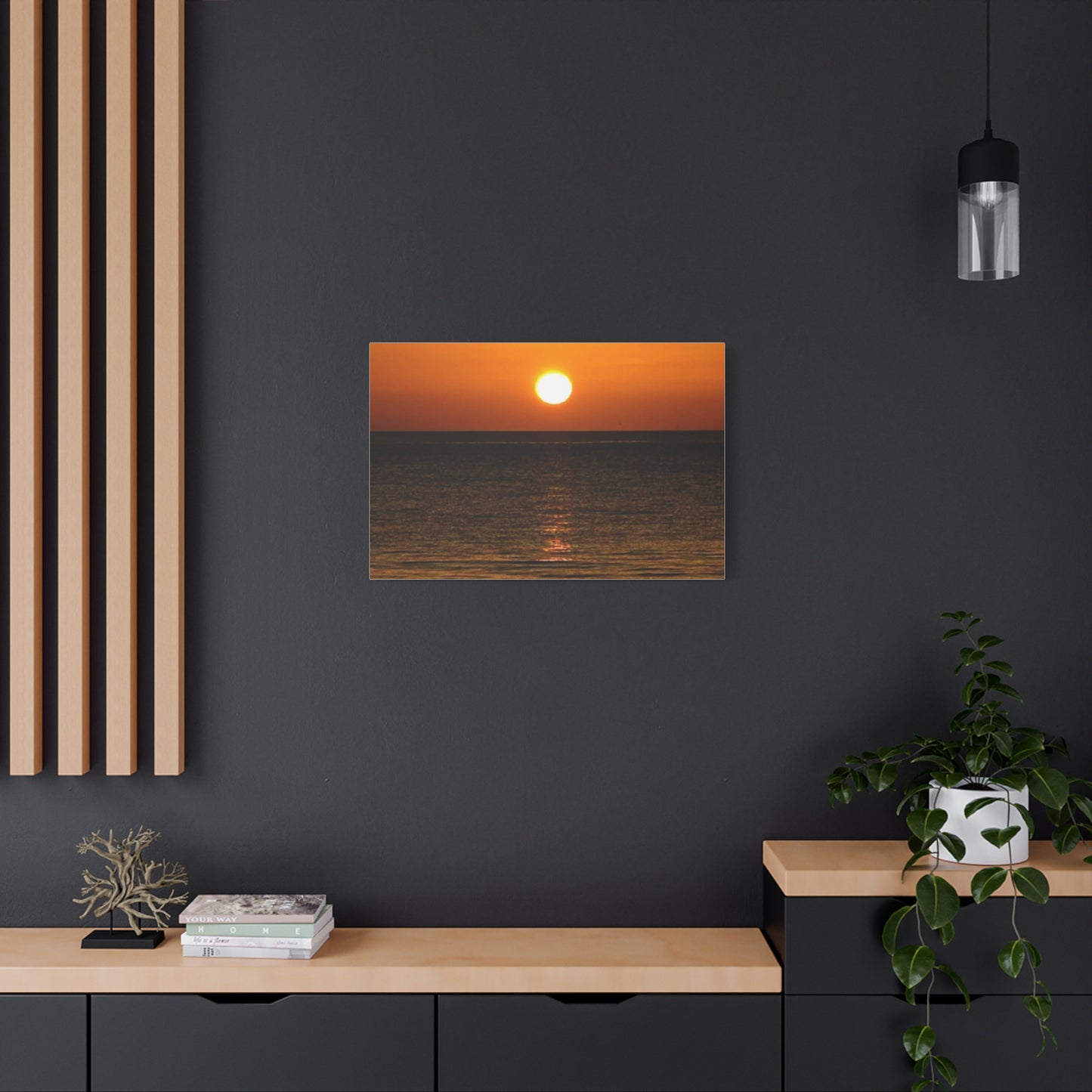 Sunset on a Matte Canvas, Stretched, 1.25"